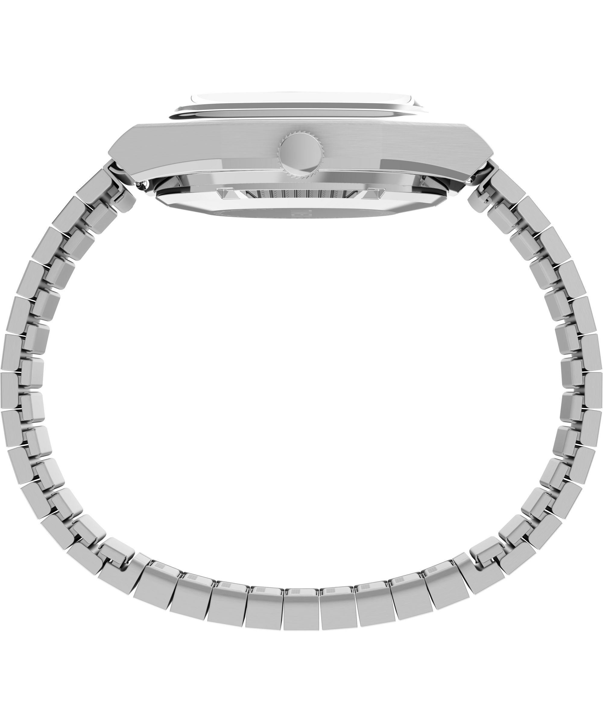 Timex Automatikuhr E Line TW2Y66700AJ, Armbanduhr, Herrenuhr, Mechanische Uhr, Edelstahlarmband, analog, Tag