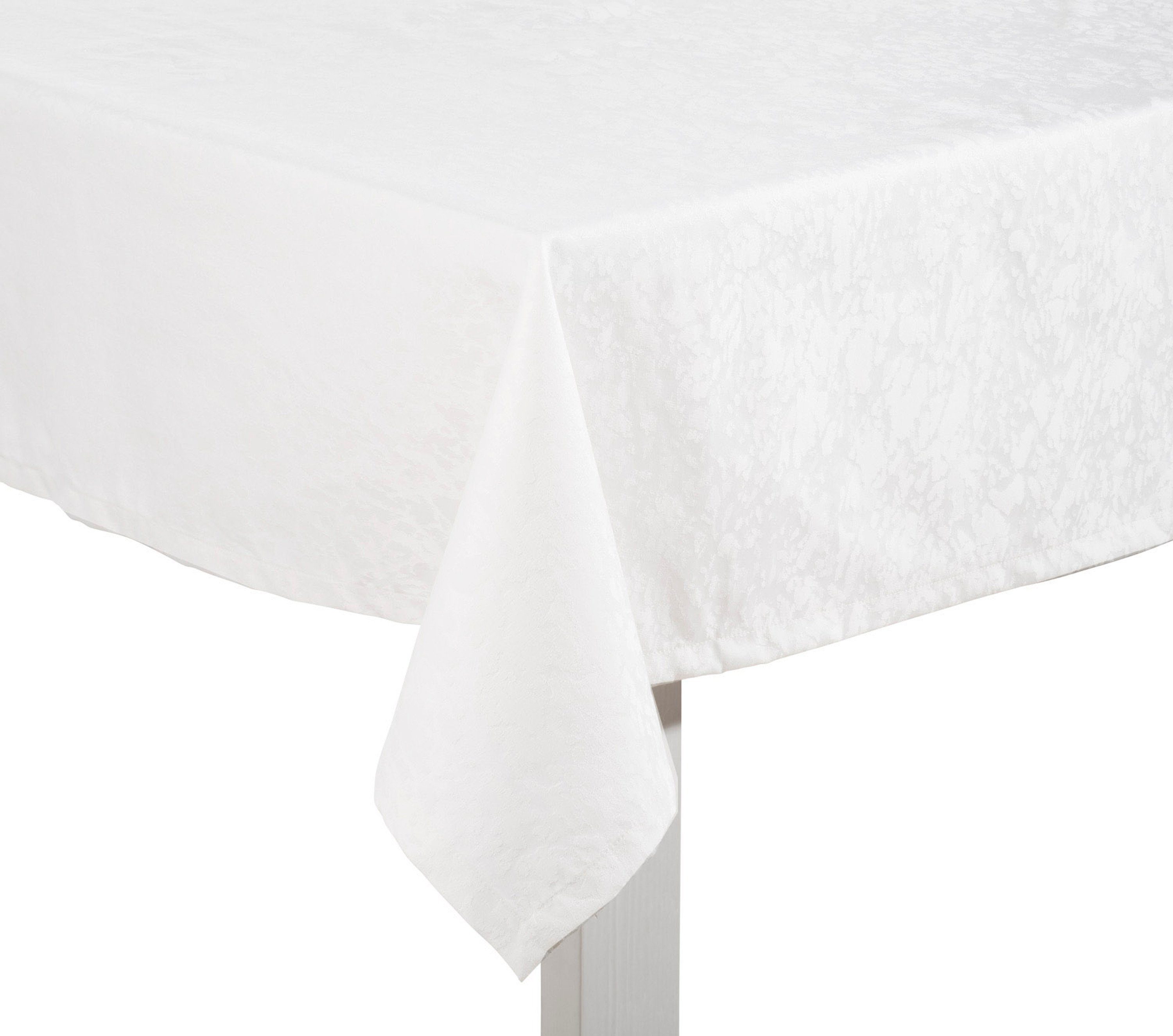 PICHLER Tischband Pichler Tischläufer Mitteldecke verschiedene brilliant Größen, weiß (1-tlg) Serviette MARBLE