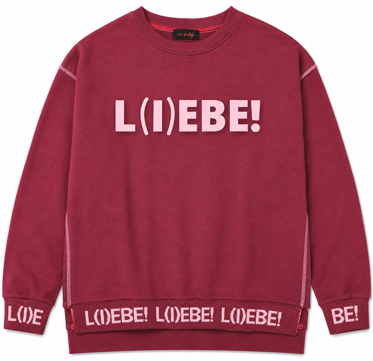 Miss Goodlife Sweatshirt MG12944 Roundneck Liebe