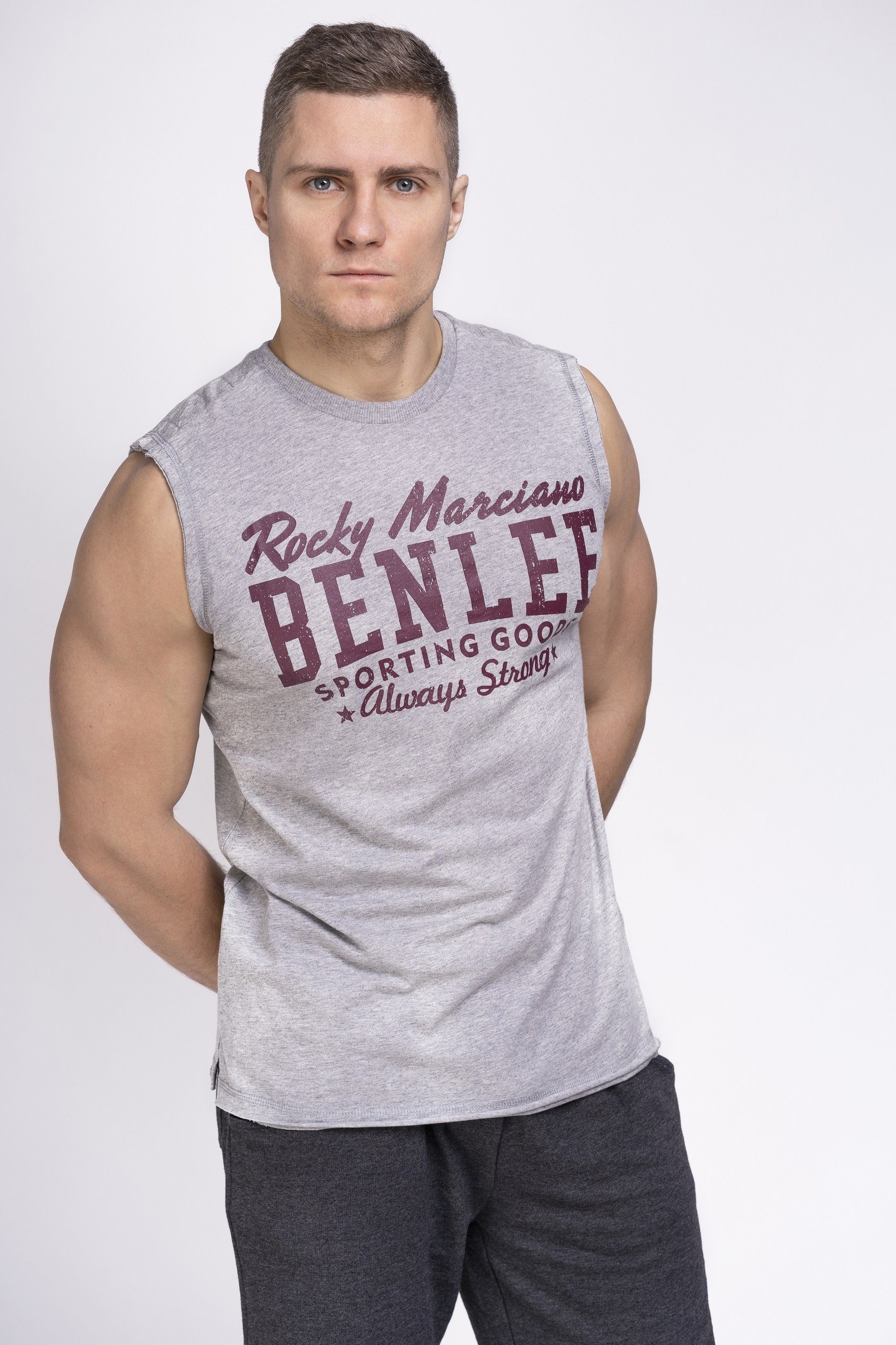 Benlee Marl LASTARZA Rocky Marciano Grey T-Shirt