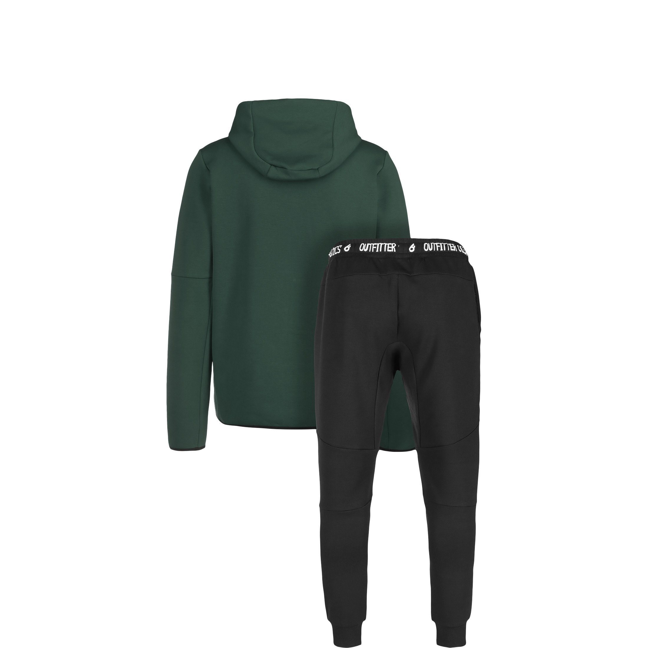 Fabrics grün Trainingsanzug Outfitter Kinder / Ocean Jogginganzug schwarz