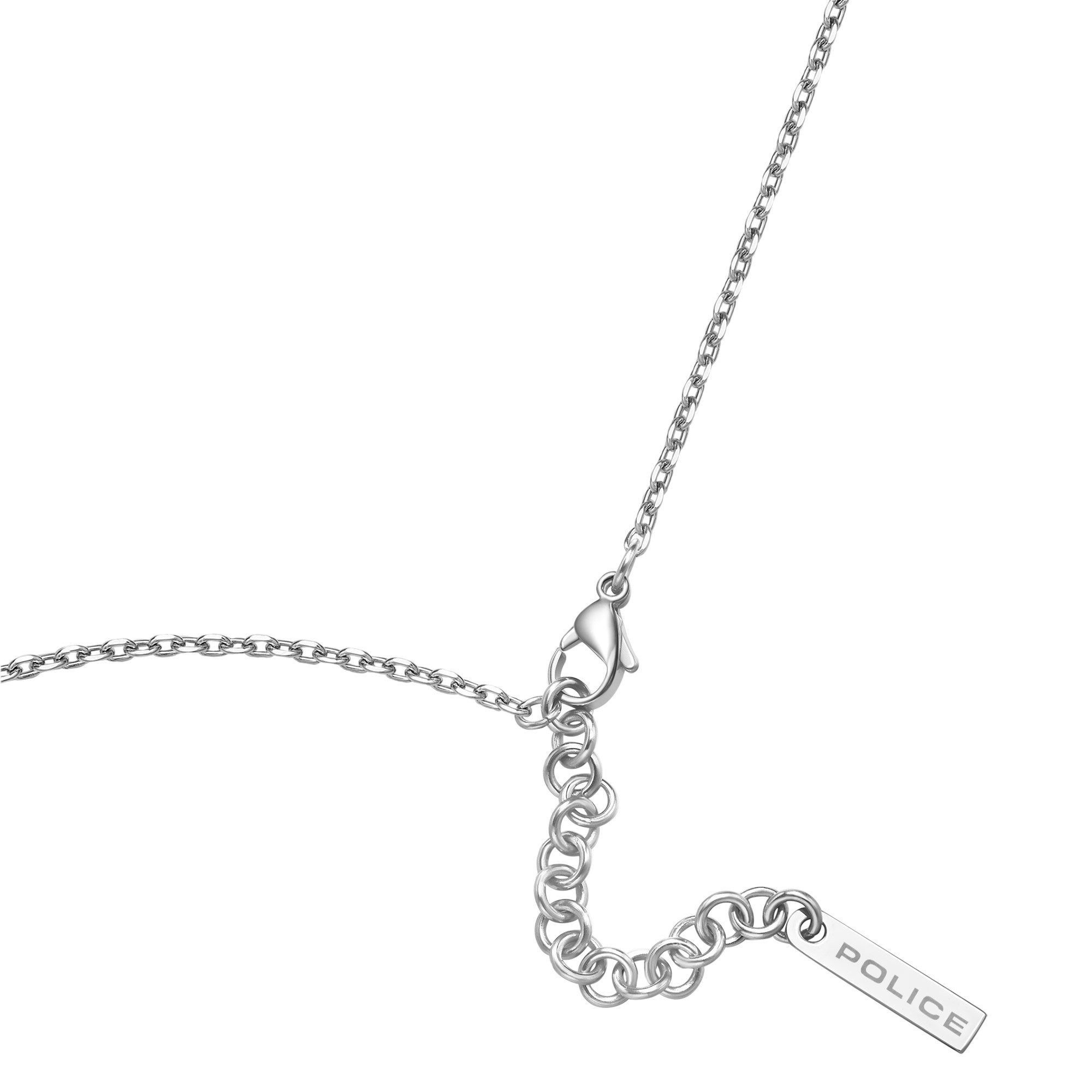 Police Kette mit Anhänger mit Kreuz Sto...