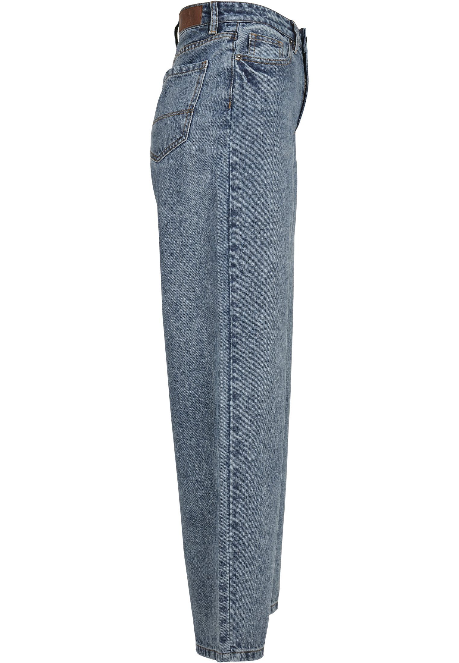 High Damen Bequeme URBAN CLASSICS tintedlightbluewashed Pants Leg 90´S Denim (1-tlg) Jeans Waist Ladies Wide