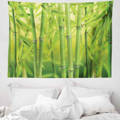 Wandteppich »aus Weiches Mikrofaser Stoff Für das Wohn und Schlafzimmer«, Abakuhaus, rechteckig, Grün Bambussprosse Stem Wald