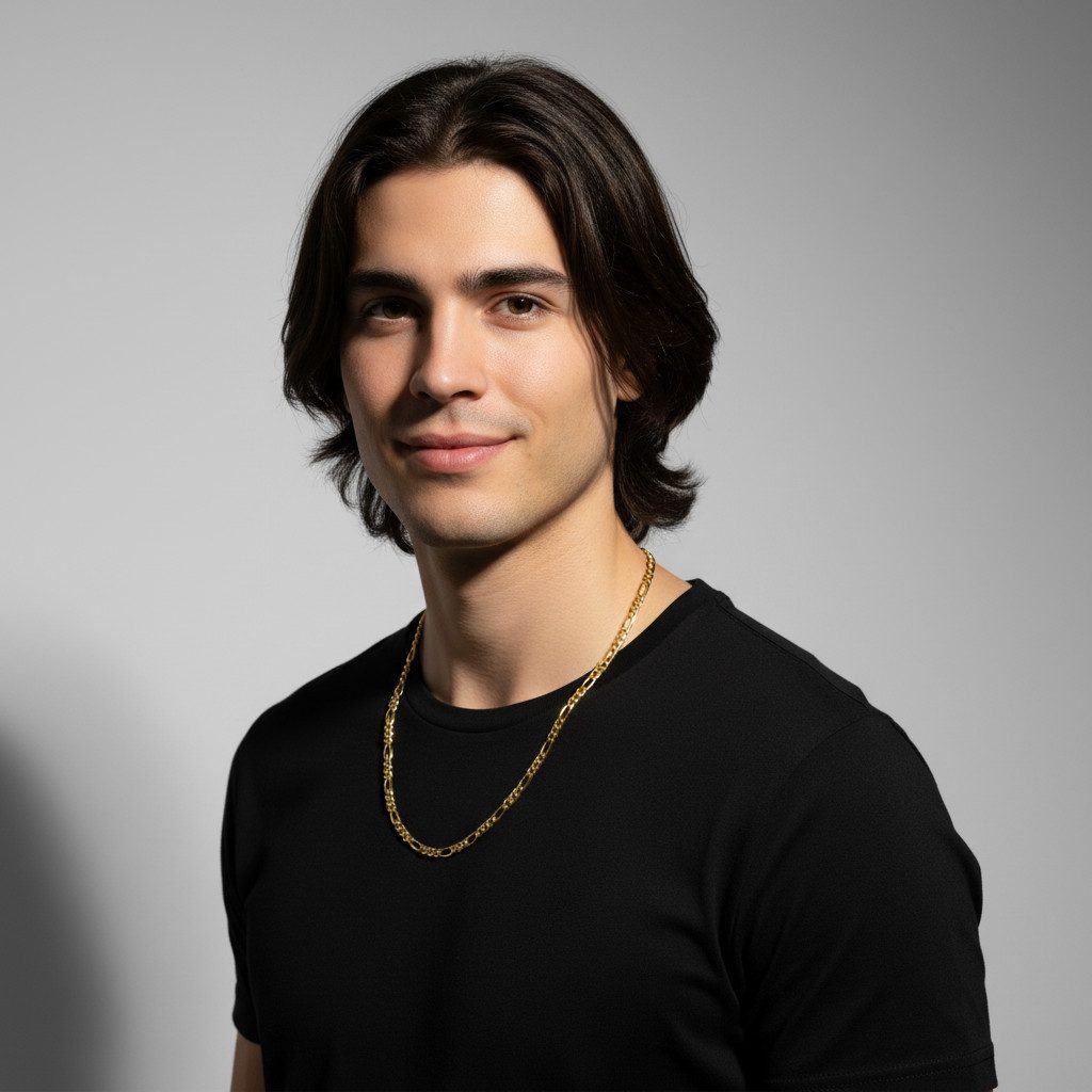 Tony Fein Kette ohne Anhänger Figarokette 3,8 mm 585er Vergoldet Massiv Hoc günstig online kaufen