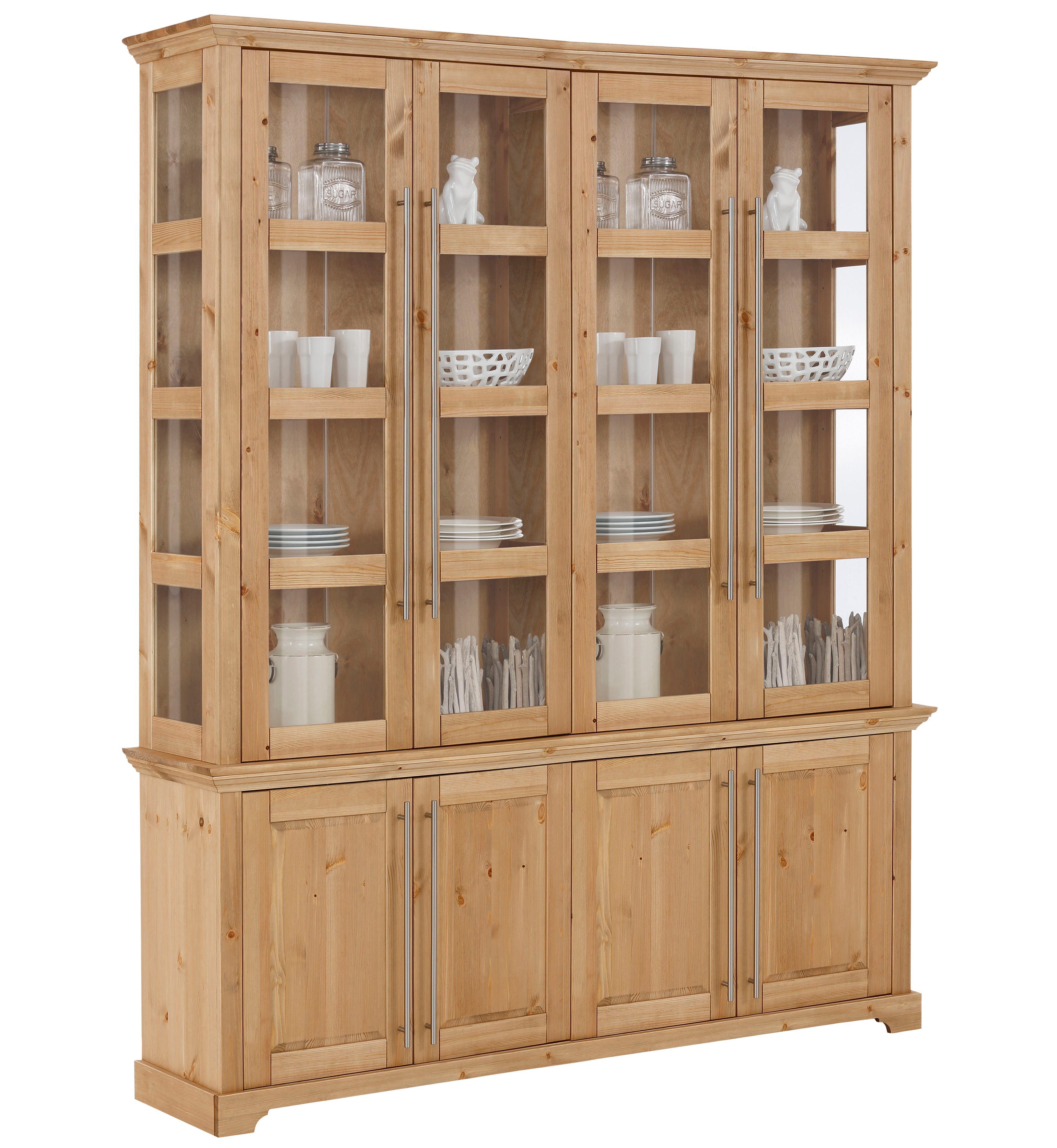 natur Vitrine Home Massivholz affaire Aus Meliss