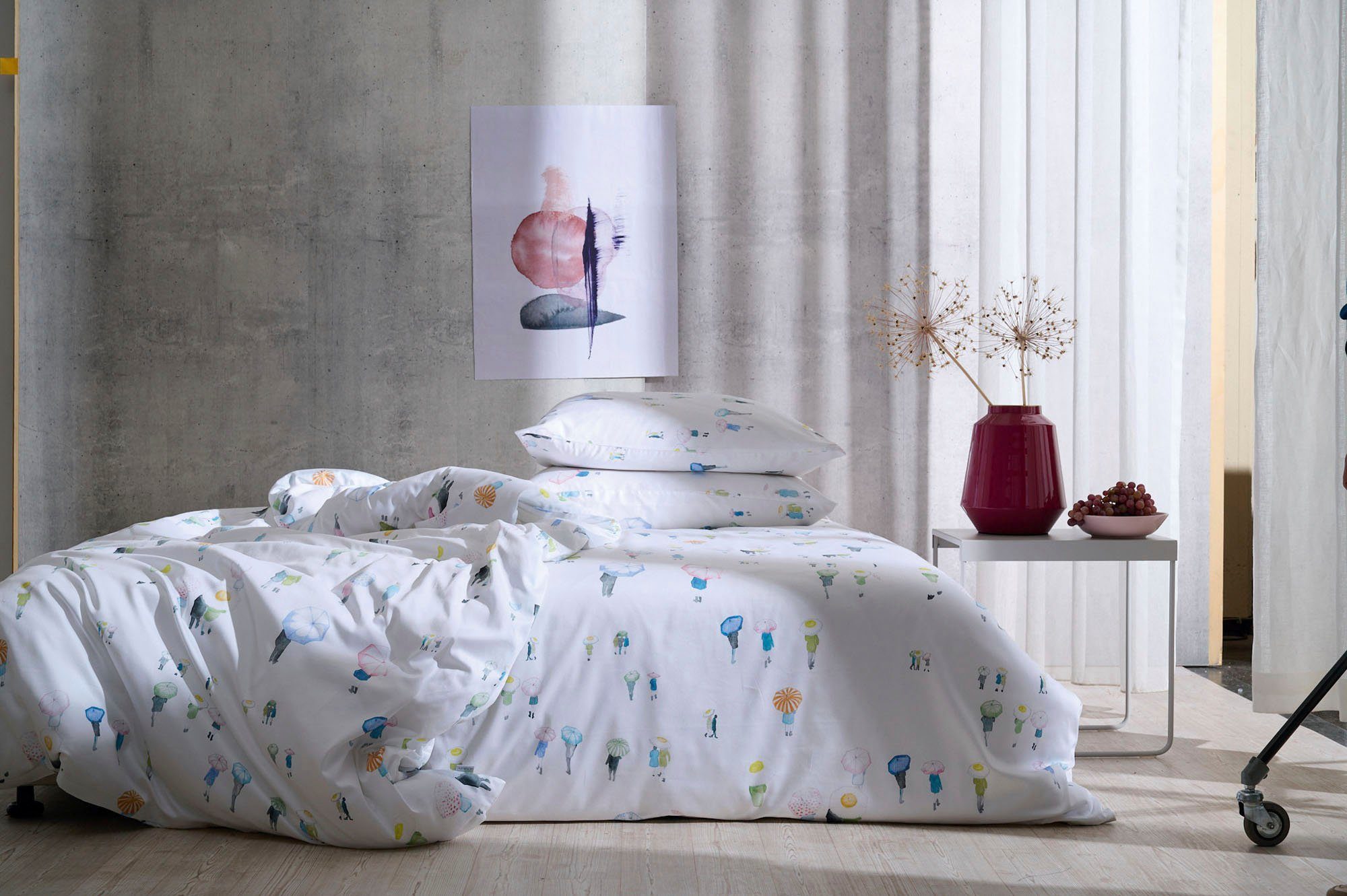 APELT Bettwäsche Nicky Gots, Mako-Satin, 2 teilig, Bio-Baumwolle, Pflegeliecht