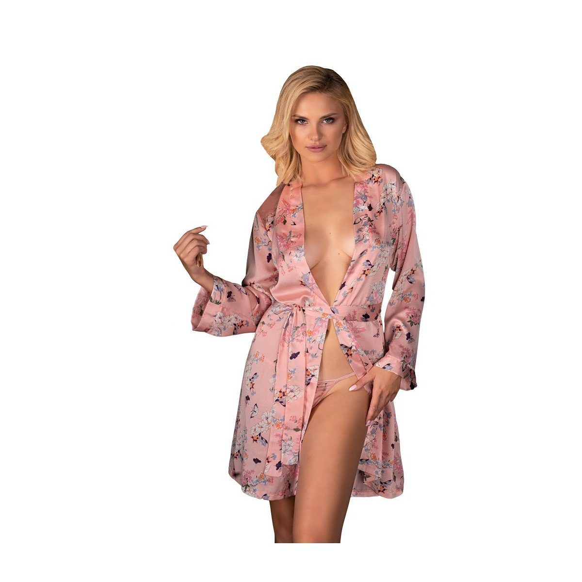 dressing (L/XL,S/M) gown Nachthemd Livco Fashion - Corsetti pink LC Marnivma