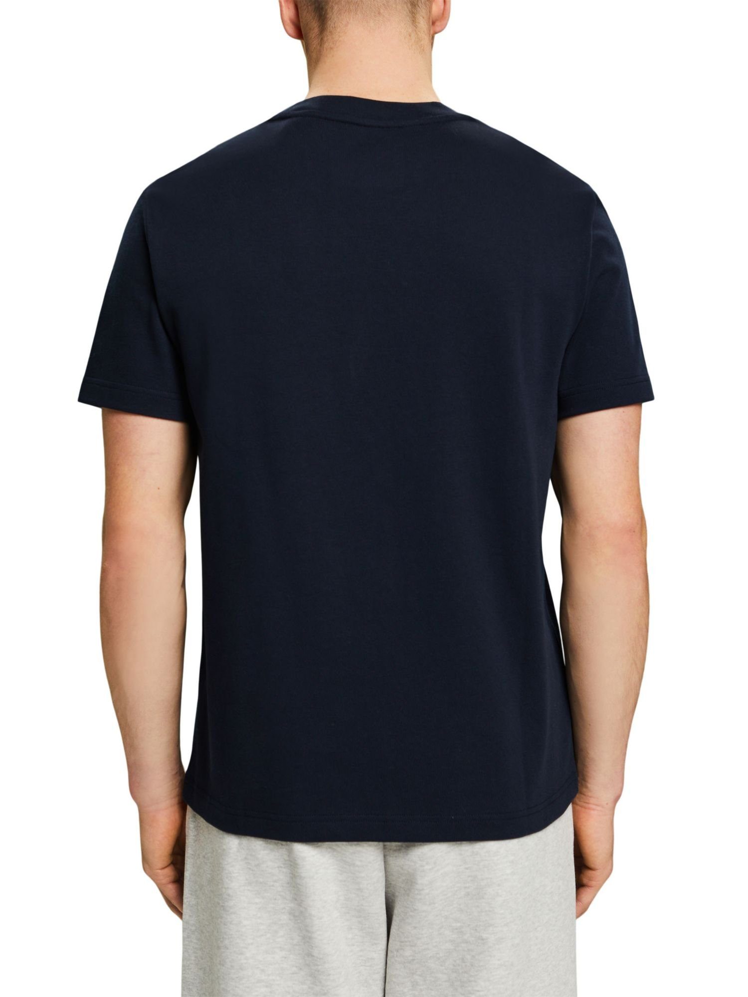 Esprit T-Shirt T-Shirt Logoprint NAVY mit (1-tlg)