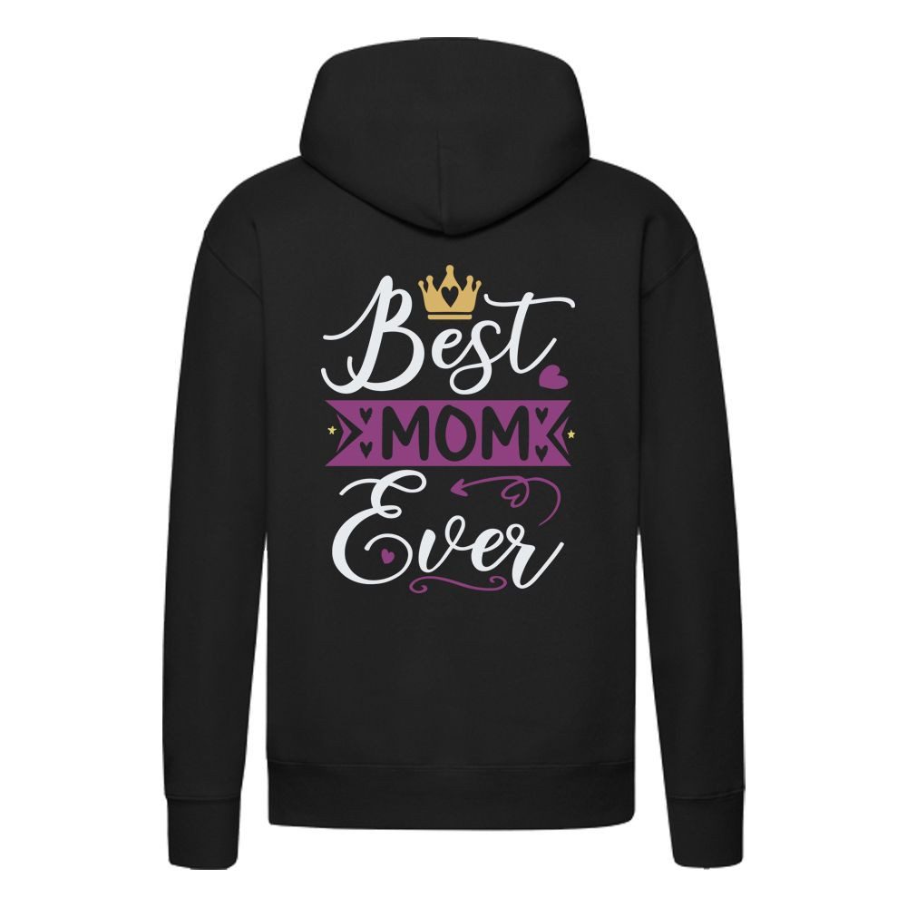 G-graphics Hoodie Best Mom ever – mit Front- & Backprint Unisex mit hochwertigem Print