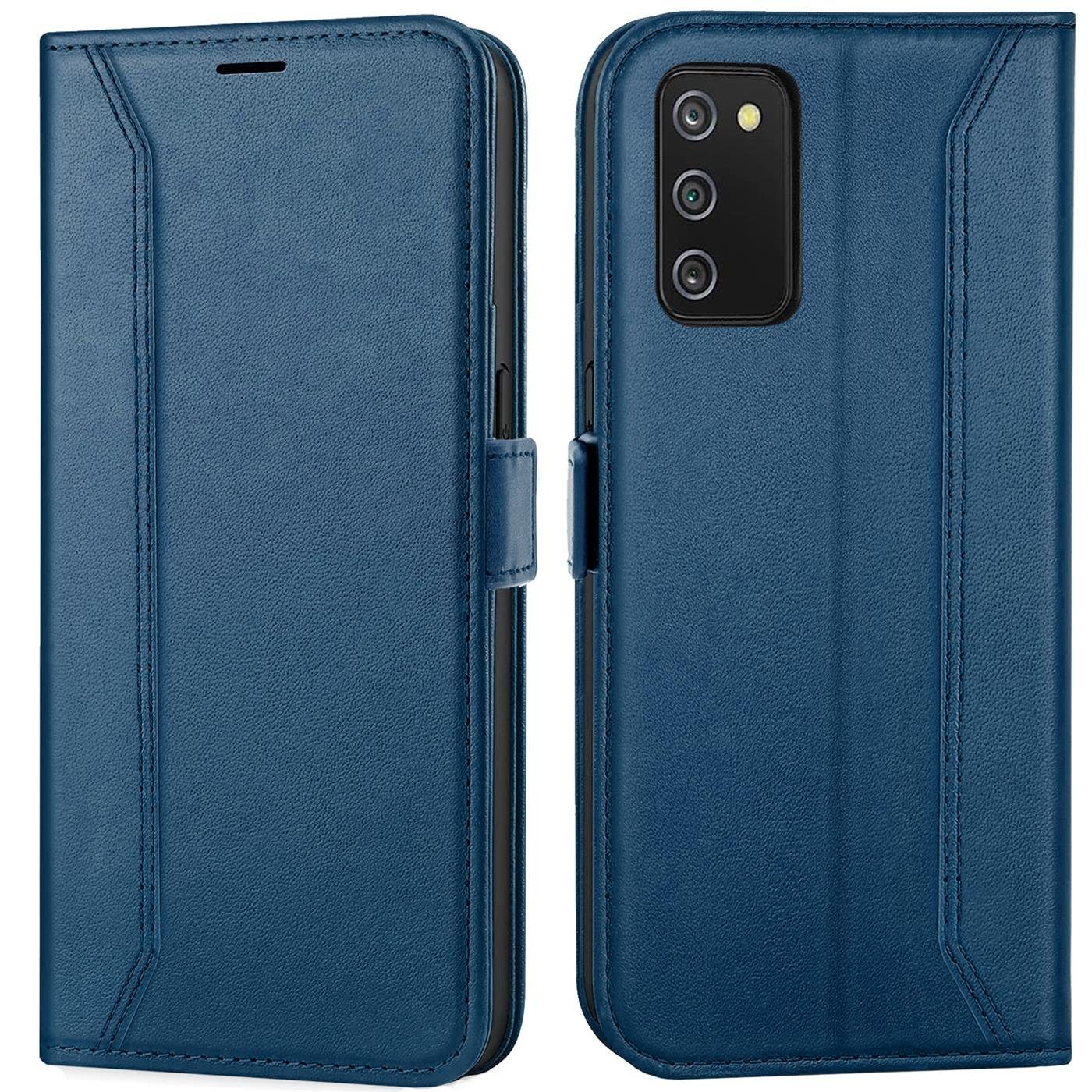 CoolGadget Handyhülle Wallet Klapptasche Cover Case für Samsung Galaxy A03s 6,5 Zoll, Handy Tasche mit RFID Schutz Kartenfach Book Schutzhülle