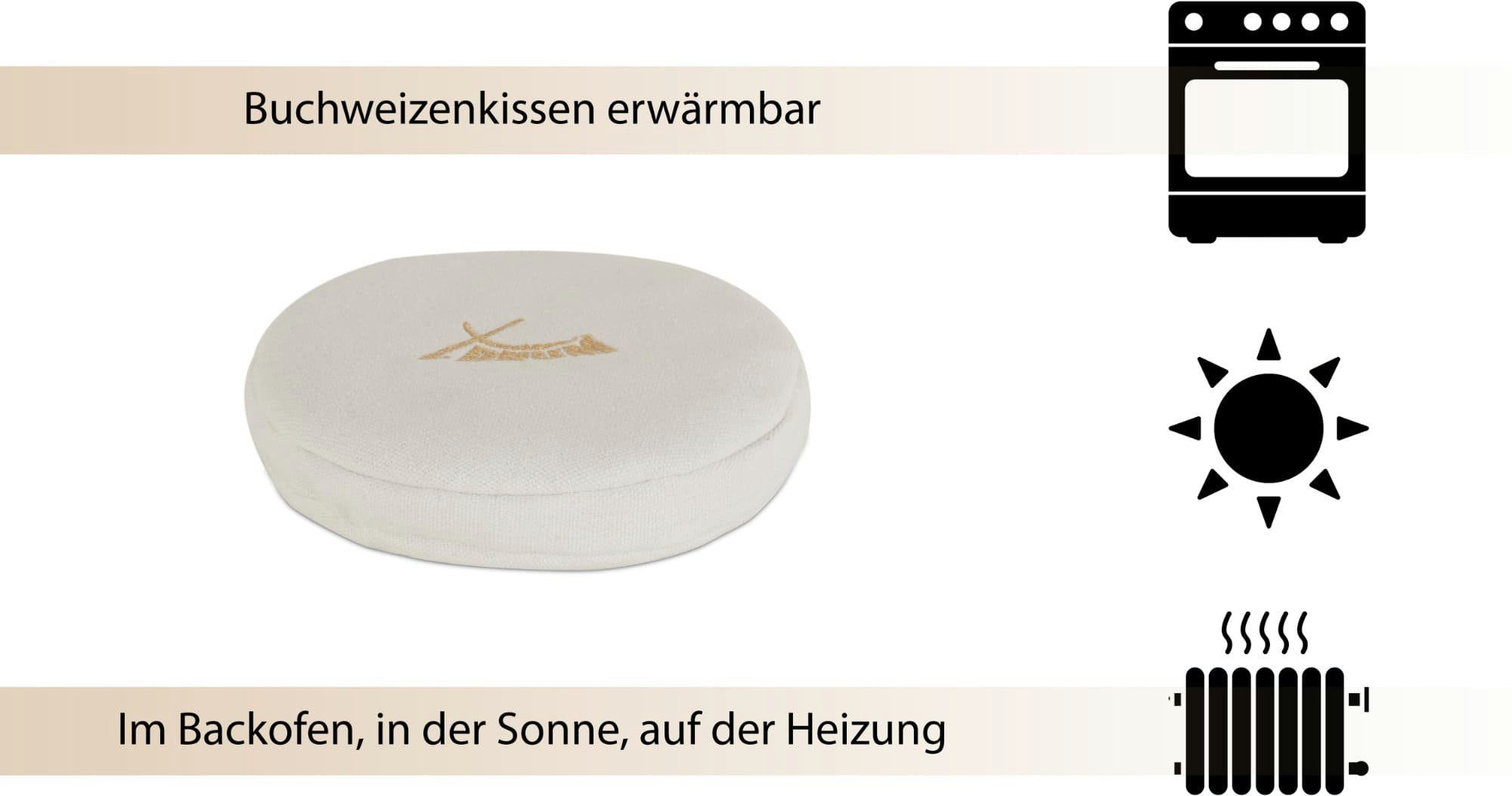 XDrum Wärmekissen Buchweizenkissen für Klangschale, kann zum Vorwärmen von Klangschalen benutzt werden