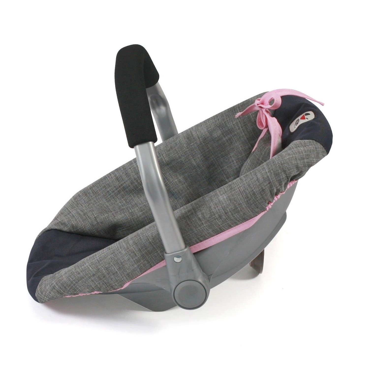 CHIC2000 Puppen Autositz 708 26 Puppen-Autositz, Melange grau-navy