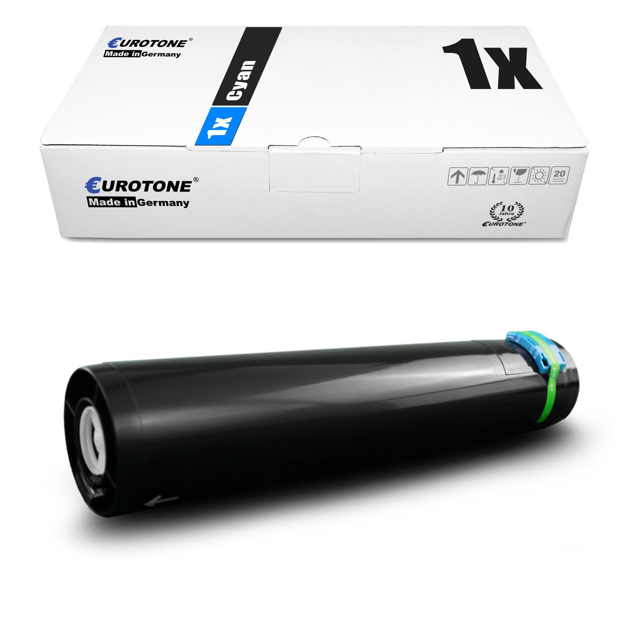 Eurotone Tonerkartusche Toner ersetzt Lexmark X945X2CG Cyan