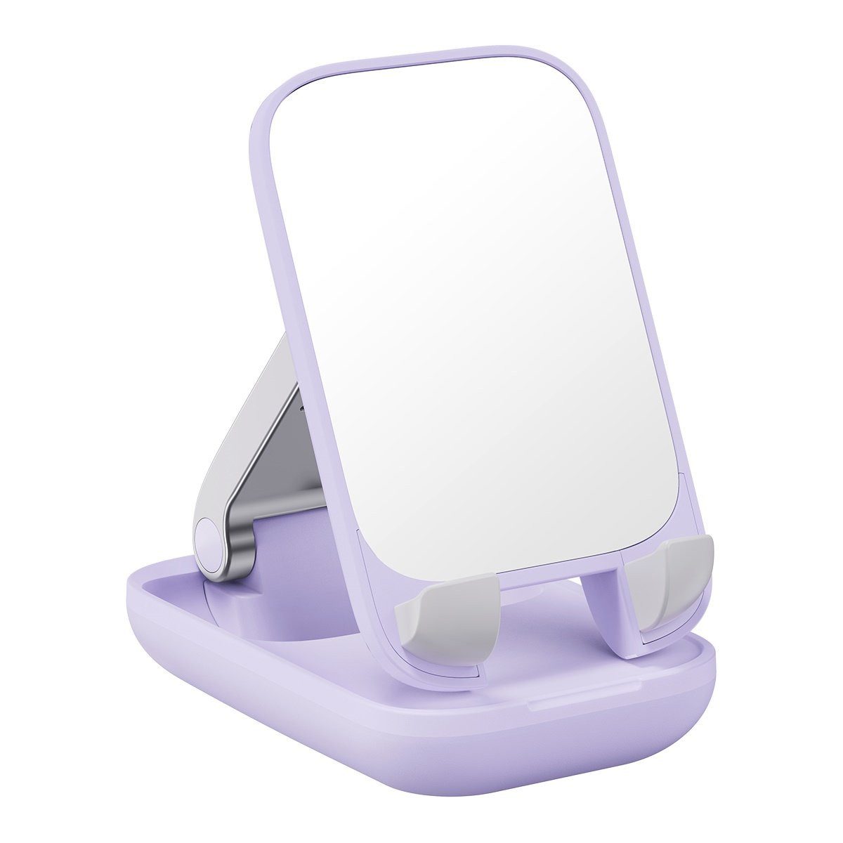 Baseus Seashell Series verstellbarer Telefonständer mit Spiegel – Lila Handy-Halterung