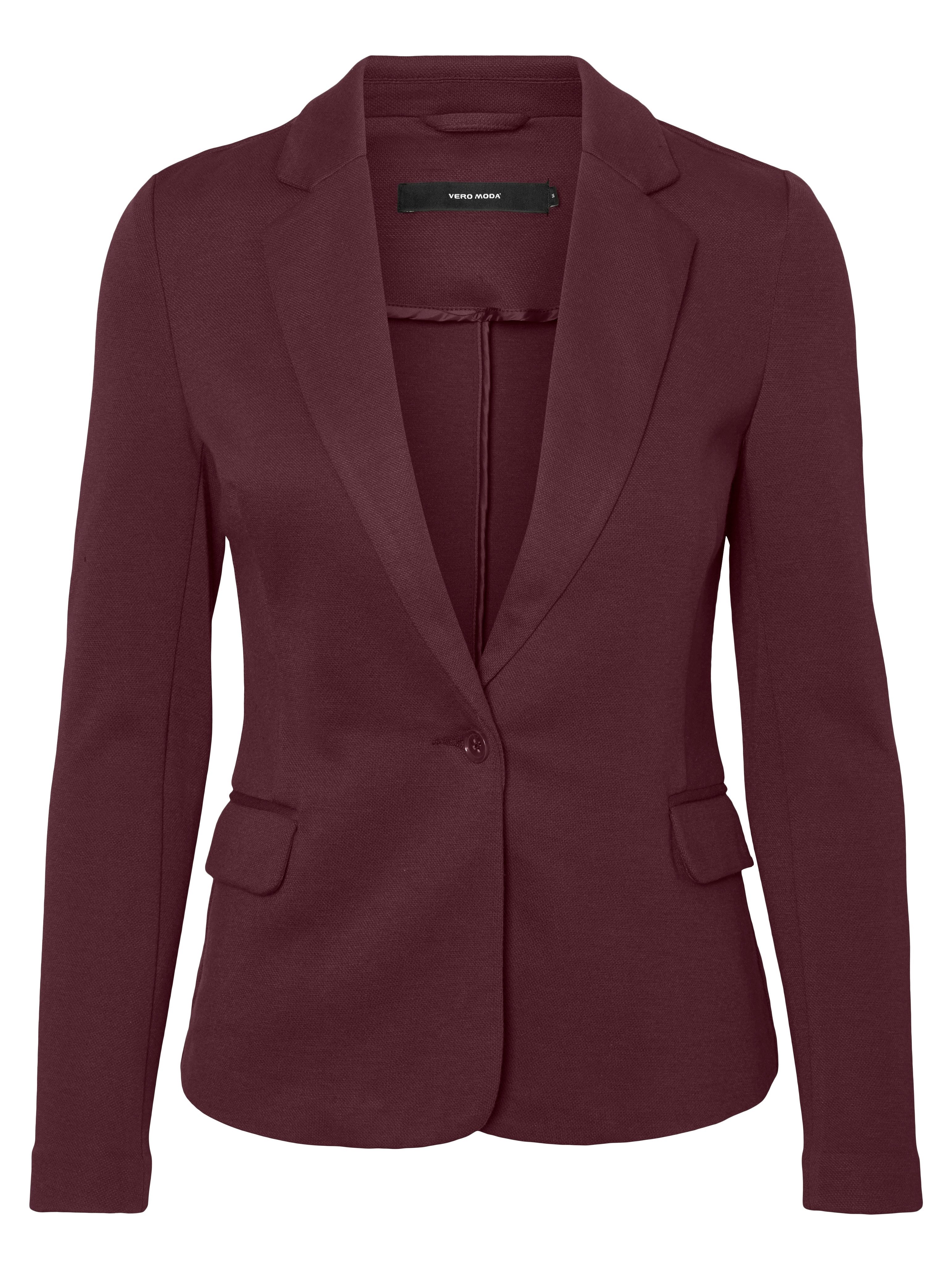 Vero Moda Jerseyblazer VMJULIANE, figurbetonter Schnitt, 1-Knopf Verschluss Materialmix, ungefüttert, regular fit