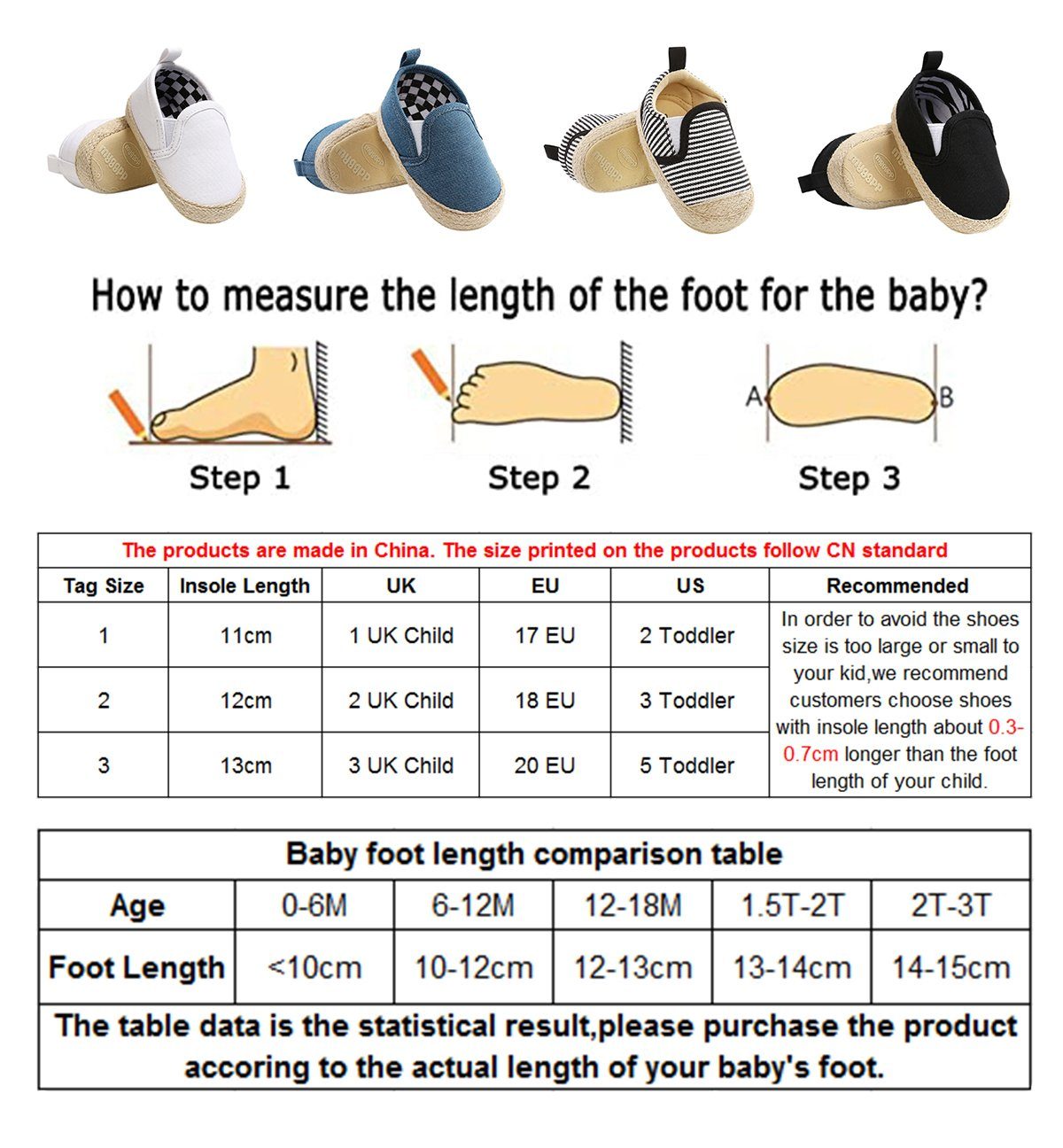 Schuhe Leinen Weiche DEBAIJIA Lauflernschuhe Leichtes Weiß Babystiefel Sohle DEBAIJIA Baby 0-6M