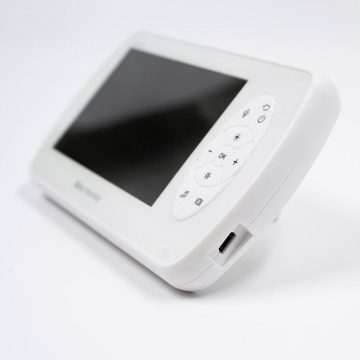 HOME DELUXE Video-Babyphone SLEEPSAFE, mit Gegensprechfunktion, Temperaturalarm & Nachtlicht, 4,3-Zoll-Farbdisplay I Babyphone mit Kamera, Überwachungskamera