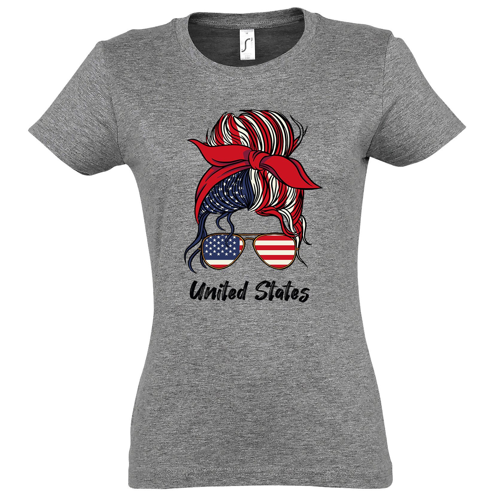 Youth Designz Print-Shirt USA Flagge Damen günstig online kaufen