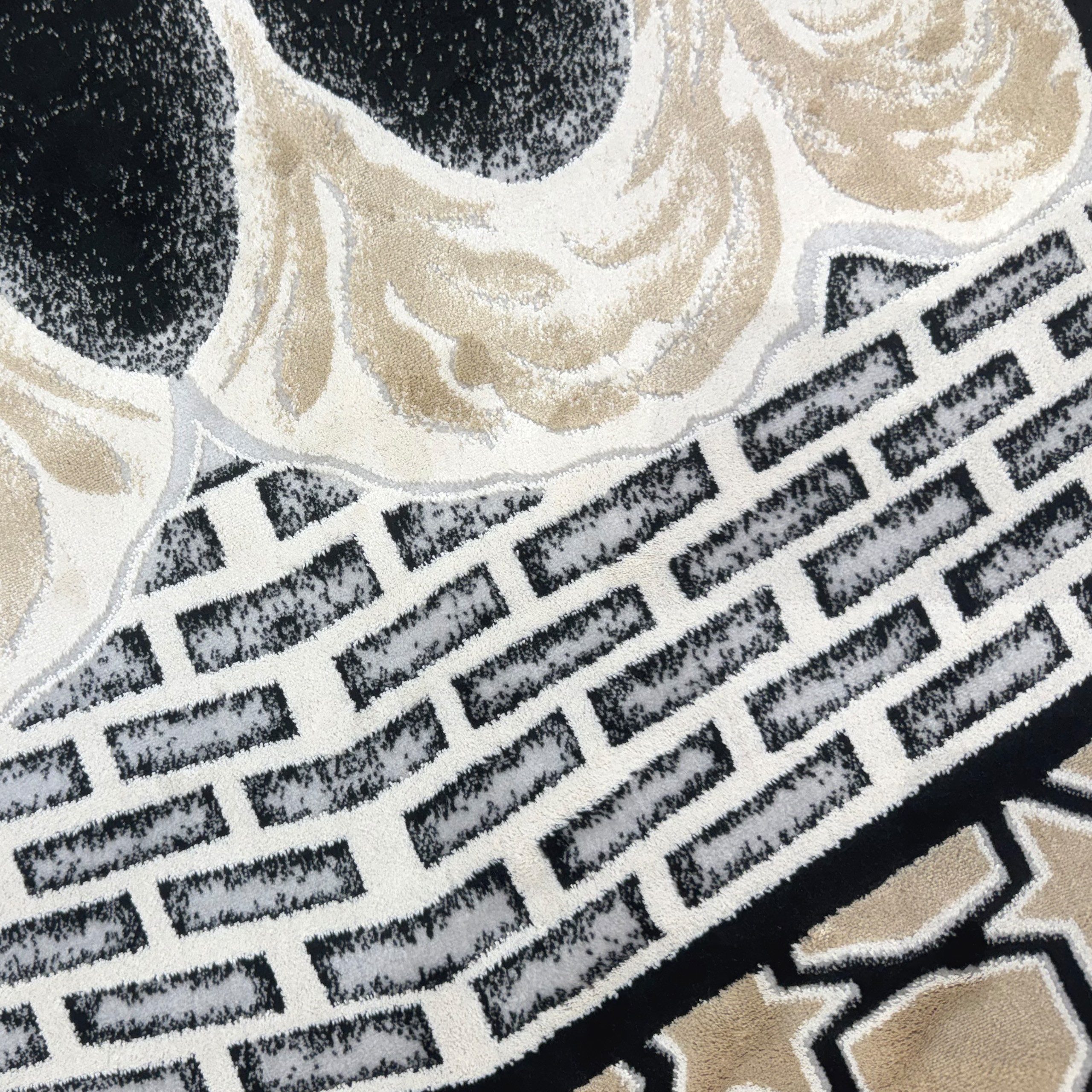 Carpetia Teppich Moderner Gebetsteppich mit Kaaba-Motiv und geometrischem Design, rechteckig