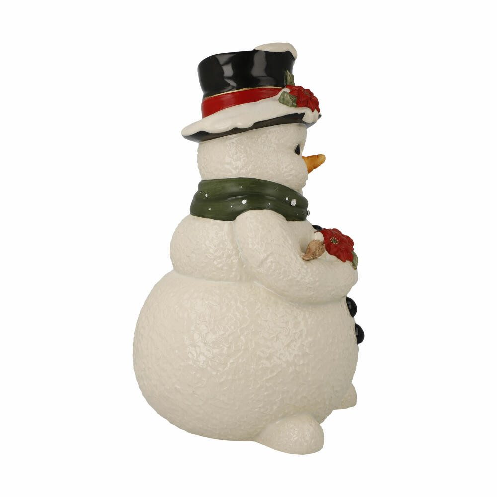 Goebel Dekofigur Schneemann - Im verschneiten Garten