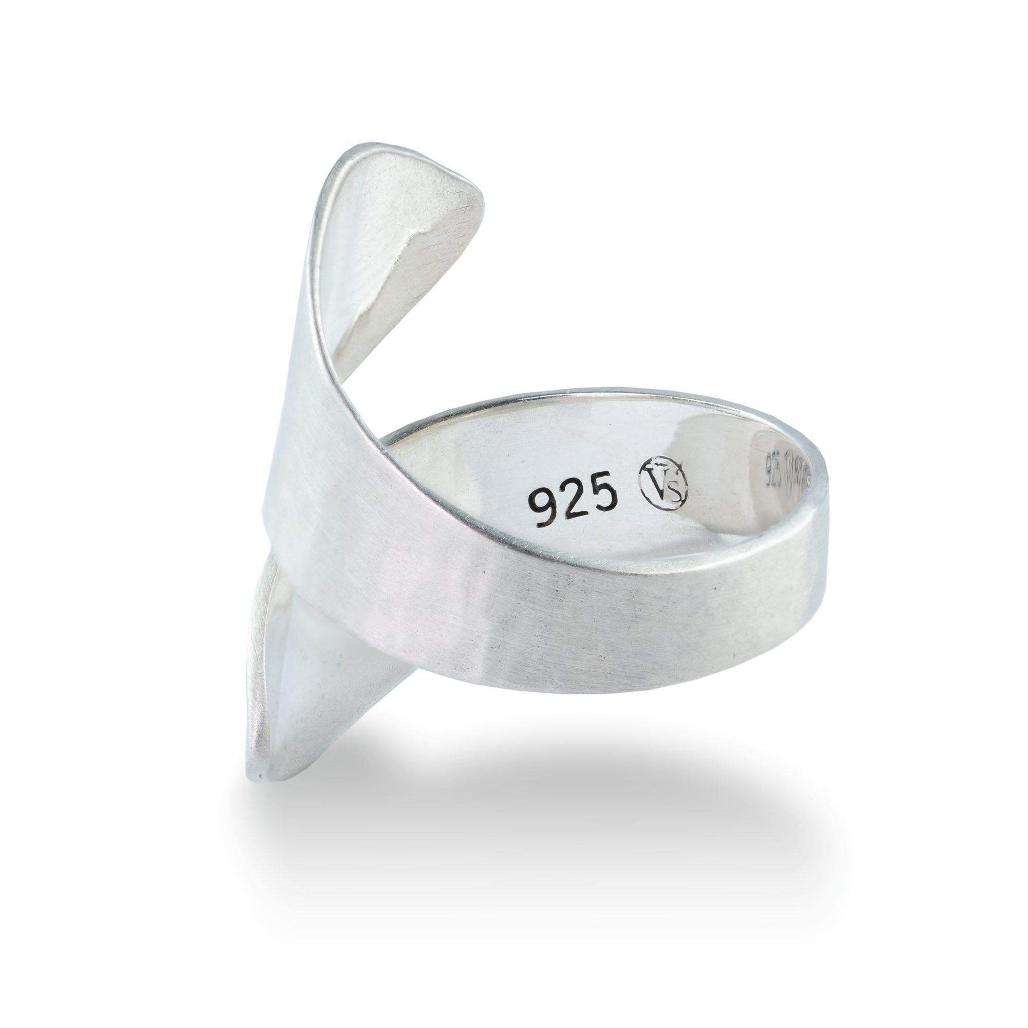 Villa Sorgenfrei Schmuckmanufaktur Silberring 925 gehämmerter Echtsilber Sp günstig online kaufen