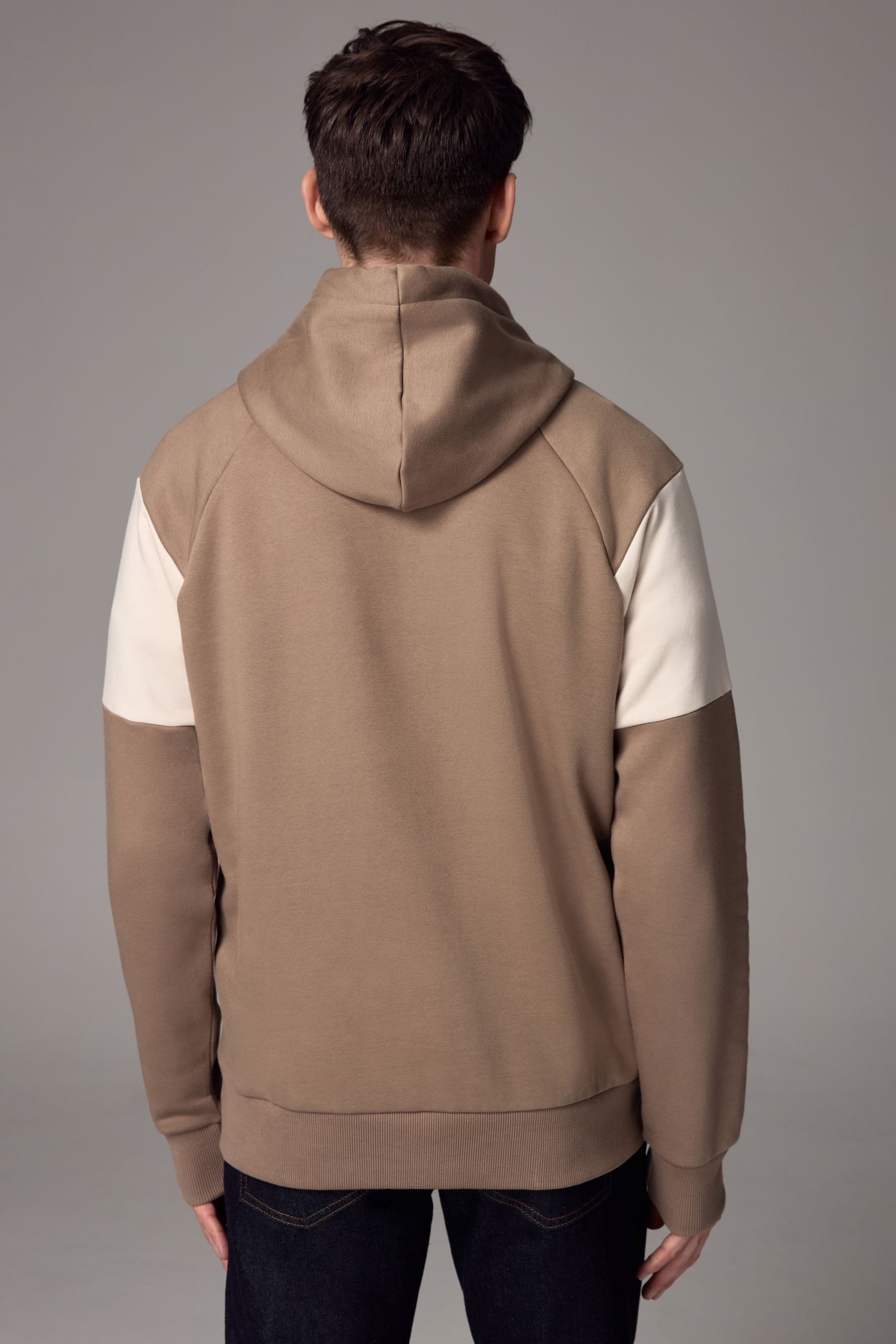 Next Kapuzensweatshirt Meliertes Hoodie in Blockfarben günstig online kaufen