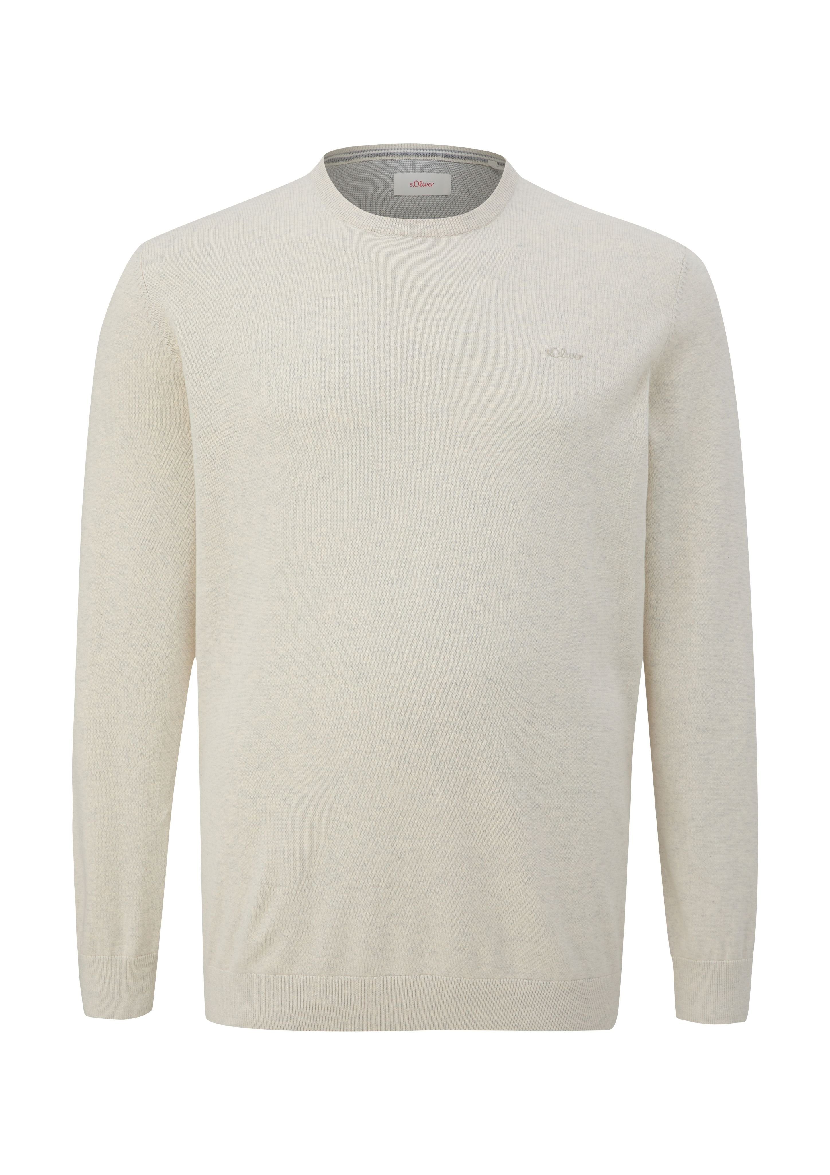 s.Oliver Feinstrickpullover aus Baumwolle günstig online kaufen