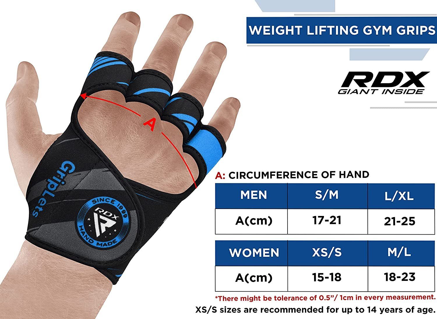 RDX Trainingshandschuhe RDX Fitness Handschuhe Grip Pads Grip Pads Männer F günstig online kaufen