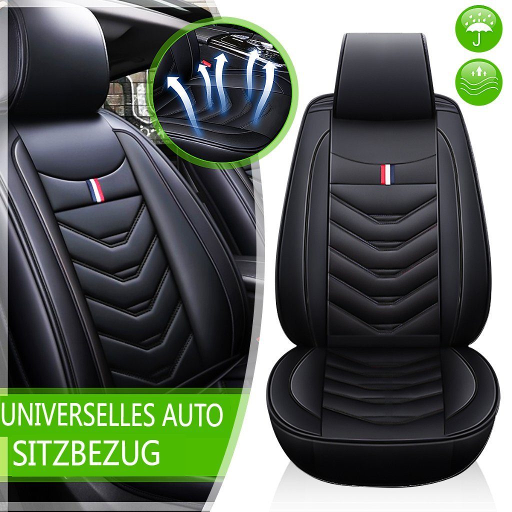 AUDEW Autositzbezug, Autositzbezüge Schonbezüge Leder Komplettset Vorne ...