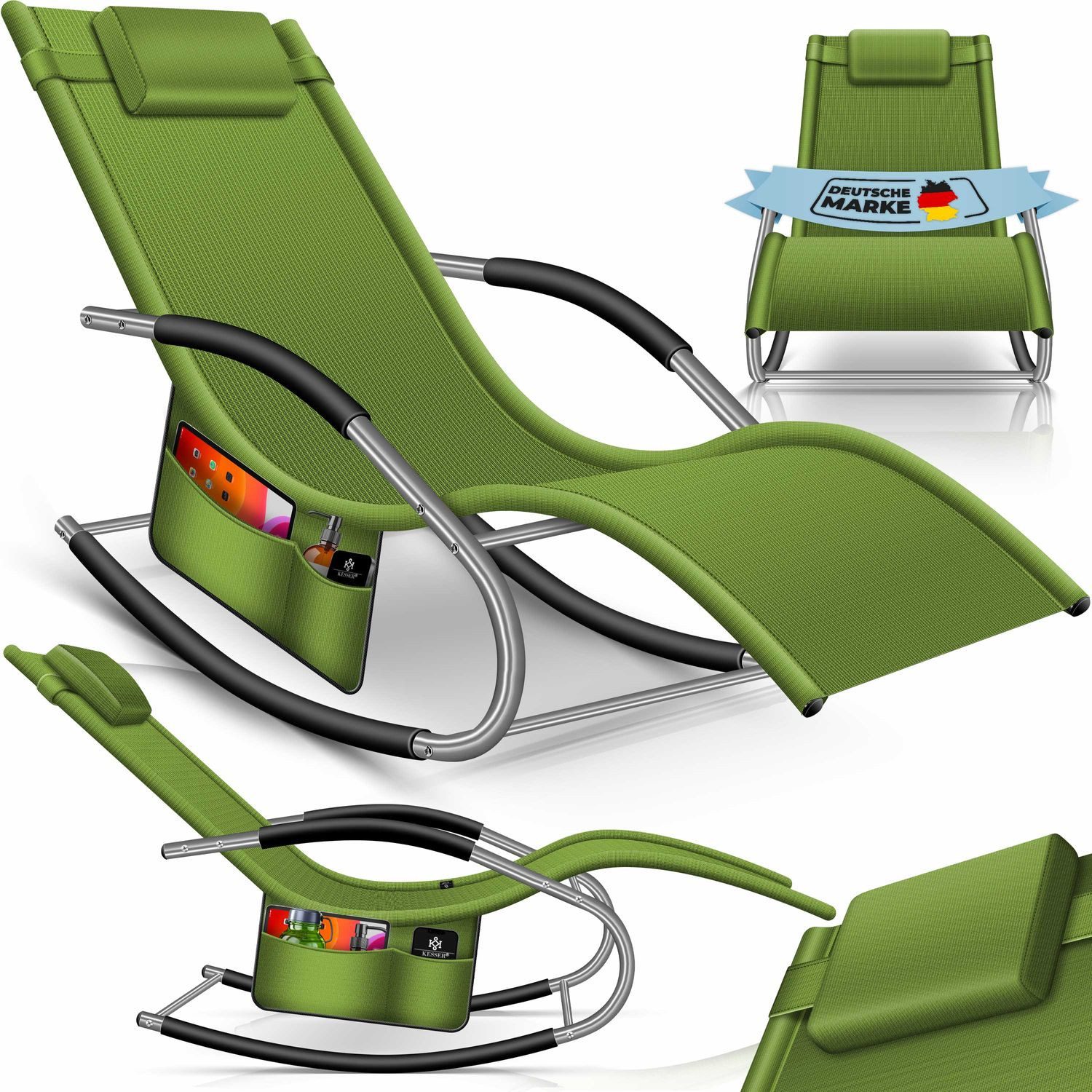 KESSER Gartenliege, Sonnenliege Relaxliege Schwungliege Gartenliege günstig online kaufen