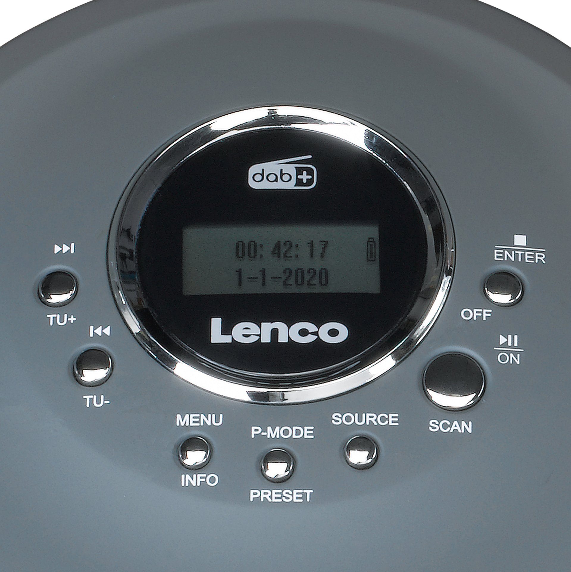 Lenco CD-400GY - CD/MP3-Player Radio Tragbarer