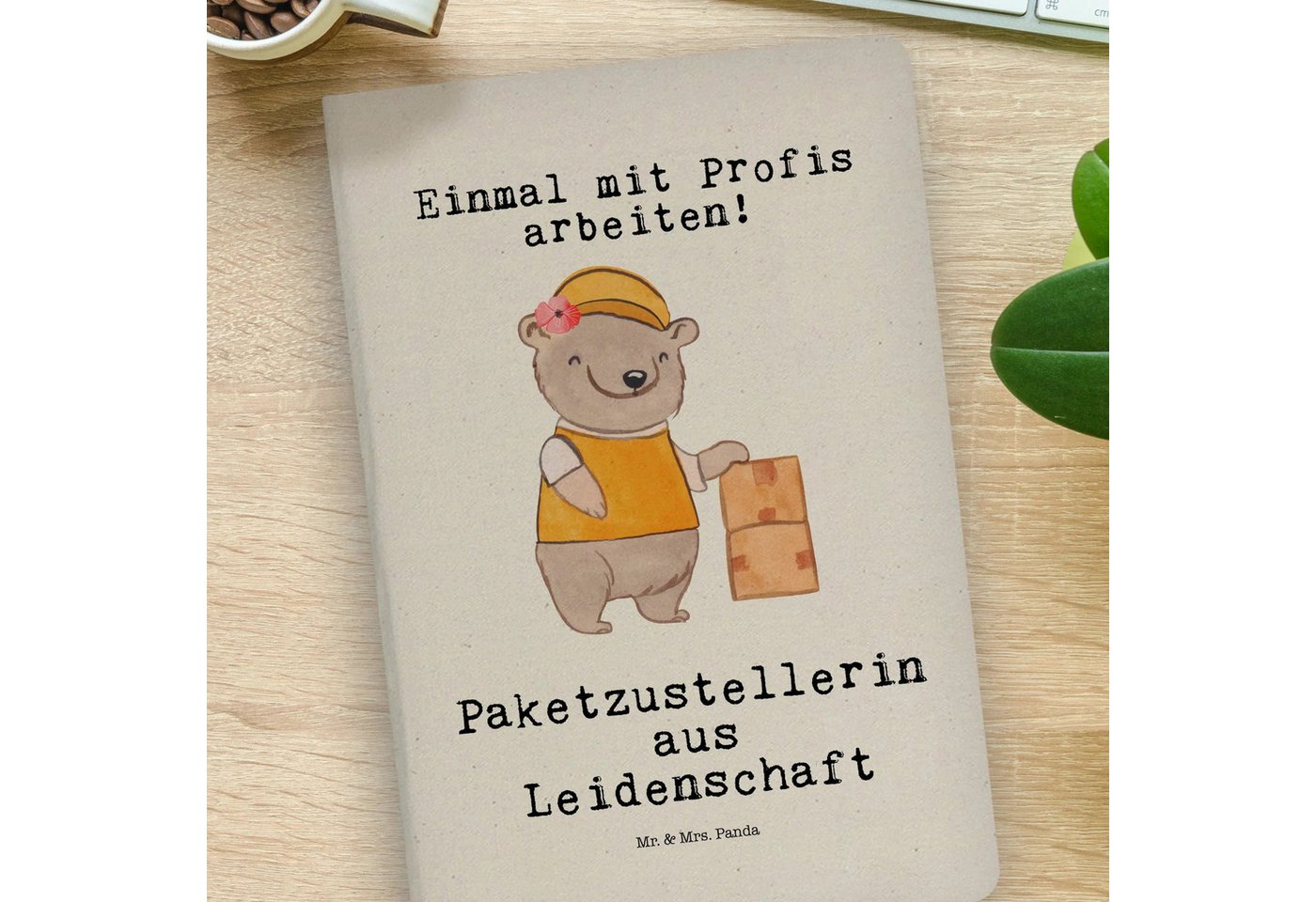 Thumbnail - Mr. & Mrs. Panda Notizbuch Paketzustellerin Leidenschaft - Transparent - Geschenk, Jubiläum, Pak Mr. & Mrs. Panda, Langl...