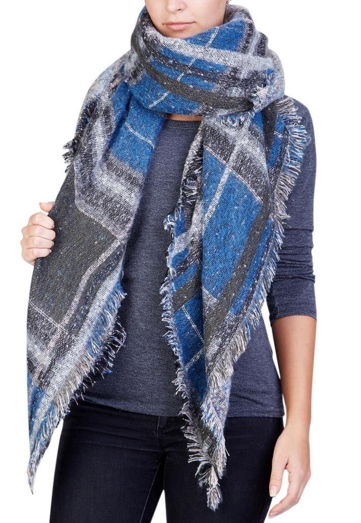 LOREZA Schal XXL Damen Karo Deckenschal günstig online kaufen