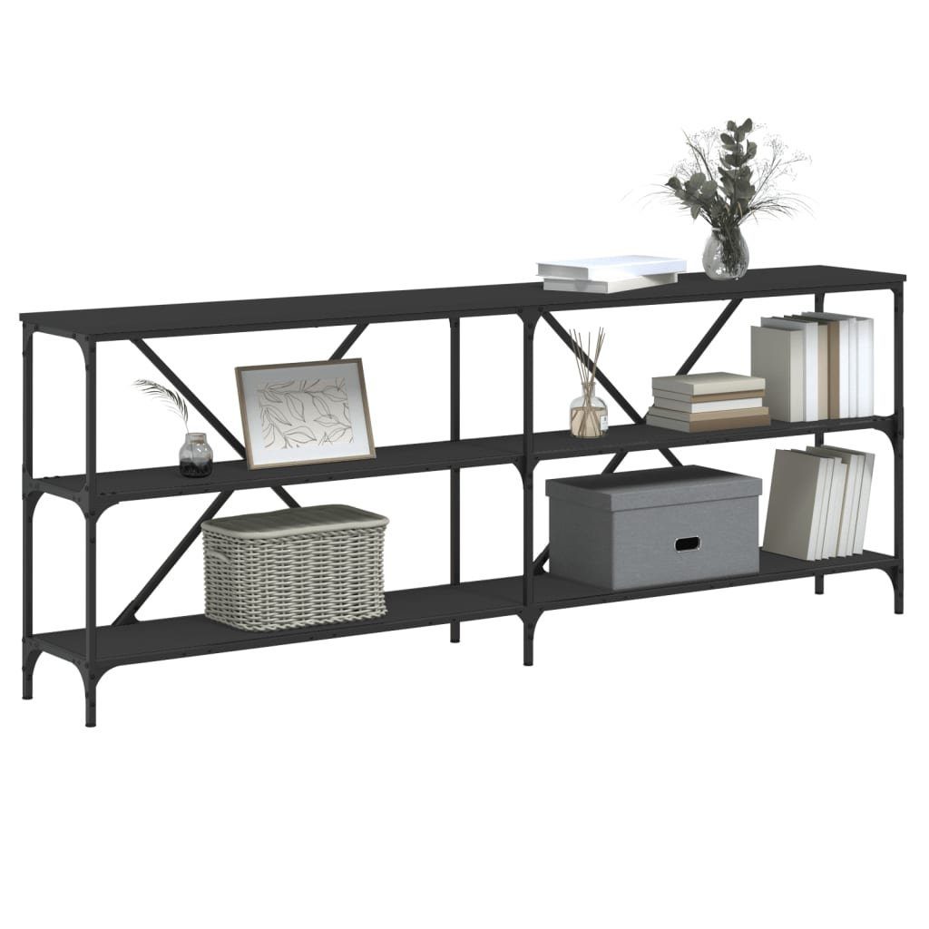 vidaXL Beistelltisch Konsolentisch Schwarz 200x30x75 cm günstig online kaufen