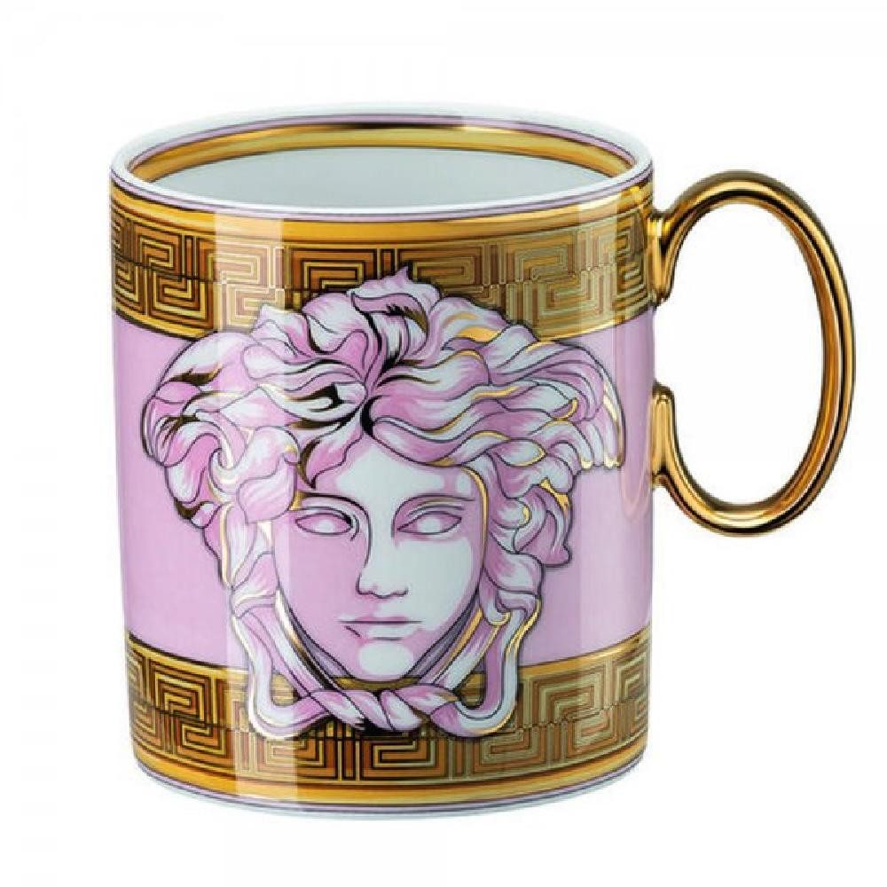 Versace Tasse by Rosenthal Henkelbecher Medusa Amplified Pink Coin