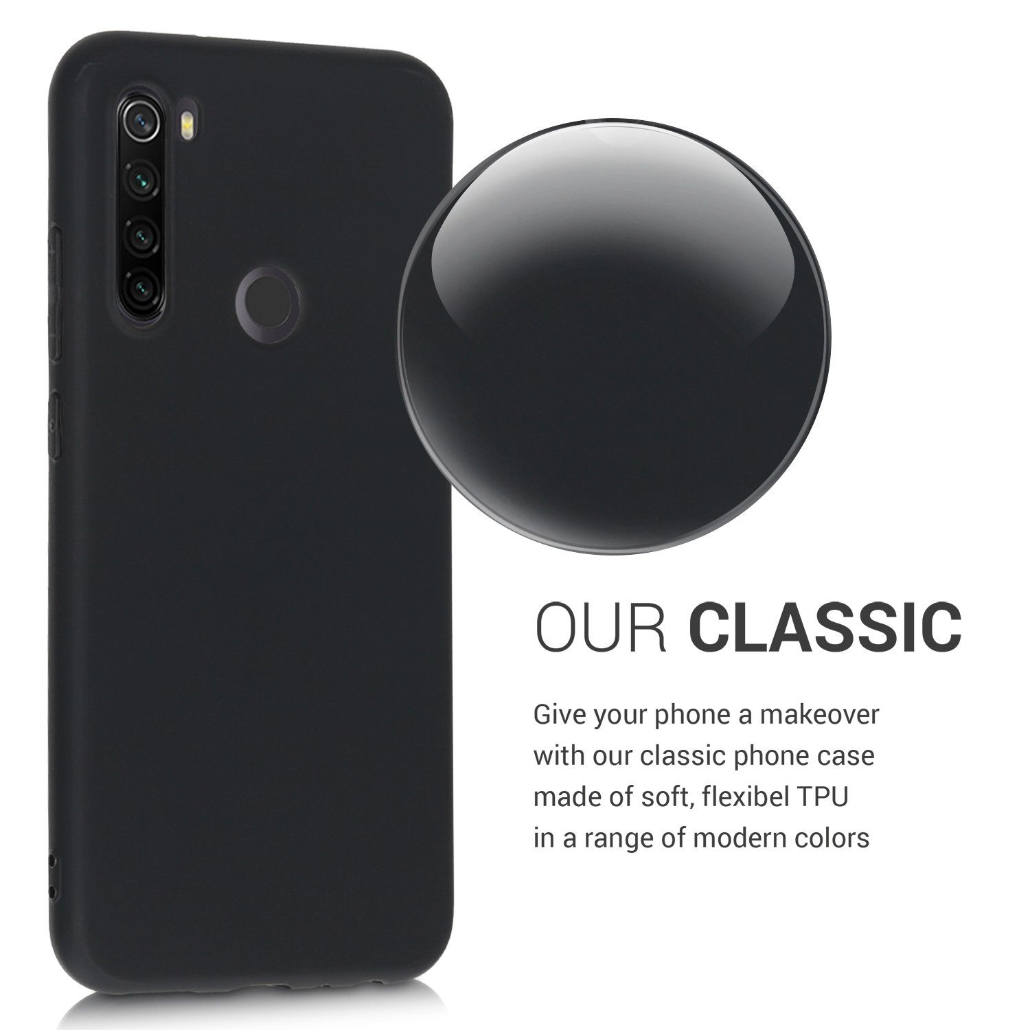 kwmobile Handyhülle Hülle für Xiaomi Redmi Note 8T, Hülle Silikon - Soft Handyhülle - Handy Case Cover
