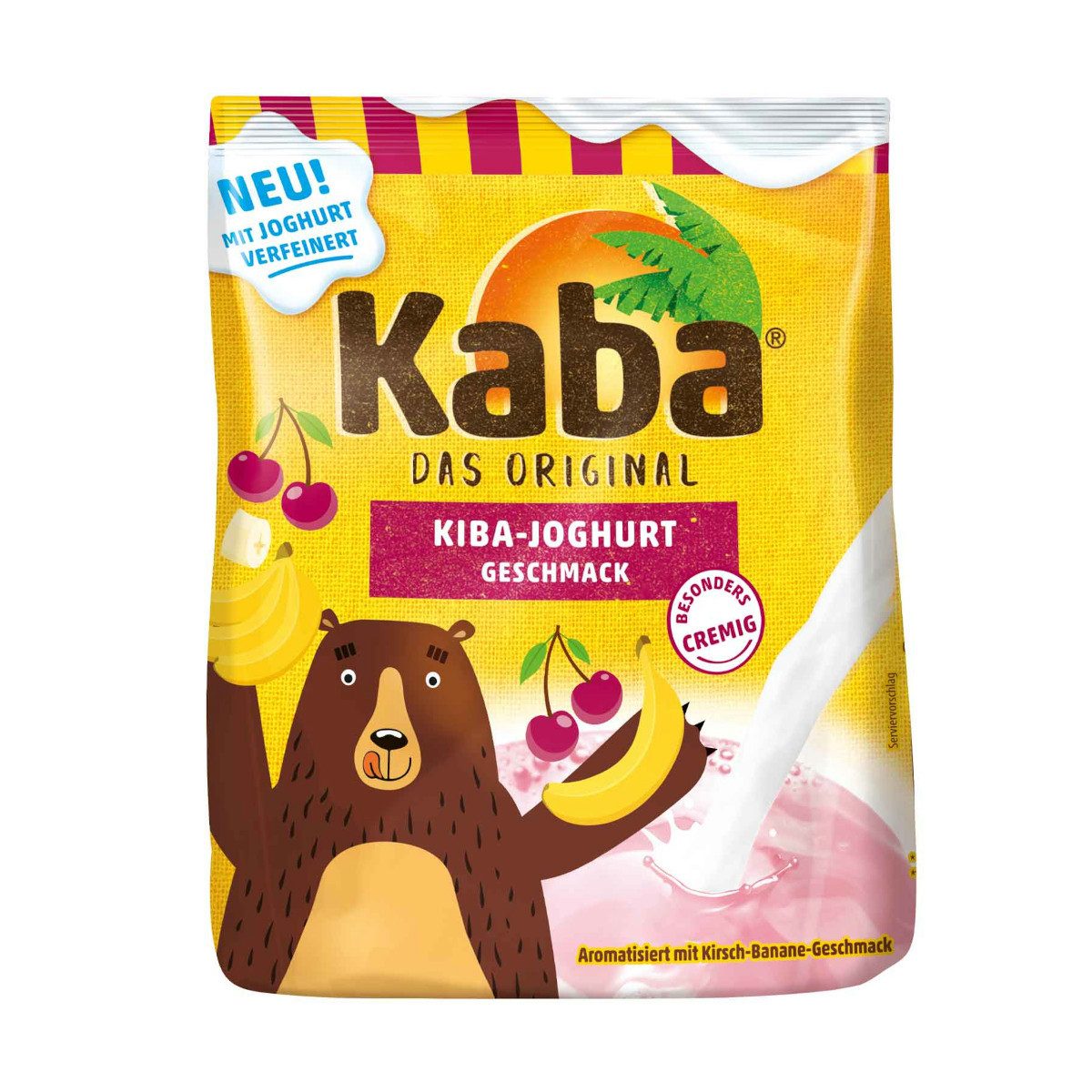 Kaba Kakao, Kaba Getränkepulver Kirsch Banane Joghurt Milchmischgetränk 400g