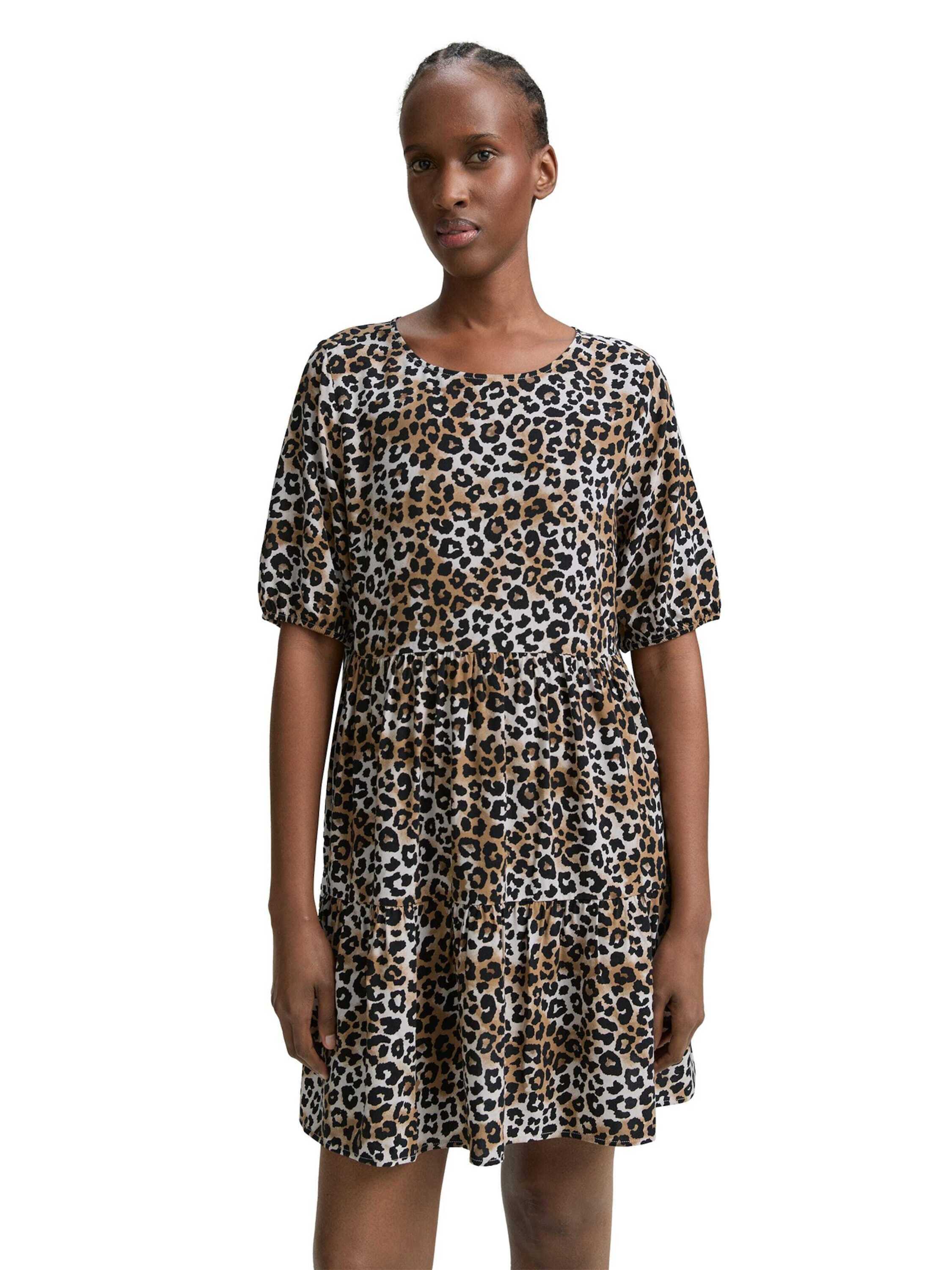 TOM TAILOR Denim Minikleid (1-tlg) Drapiert/gerafft