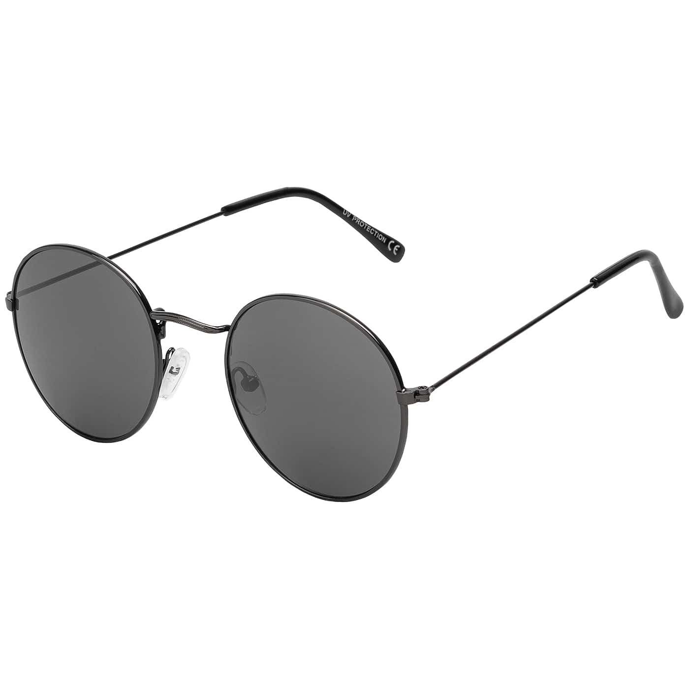 BEZLIT Eyewear Retrosonnenbrille Rund Form Designer Damen Herren Sonnenbrille (1-St) mit orange, blau, hellrot, lila, grün und roten Linsen