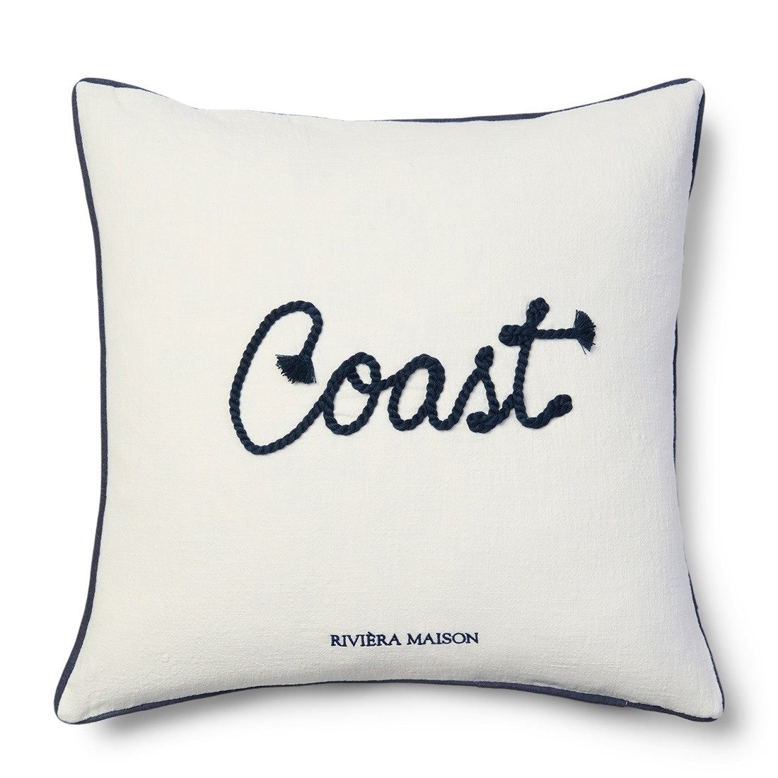 Rivièra Maison Dekokissen Rivièra Maison Coastal Chic Pillow 50x50cm, Dekokissen mit Füllung