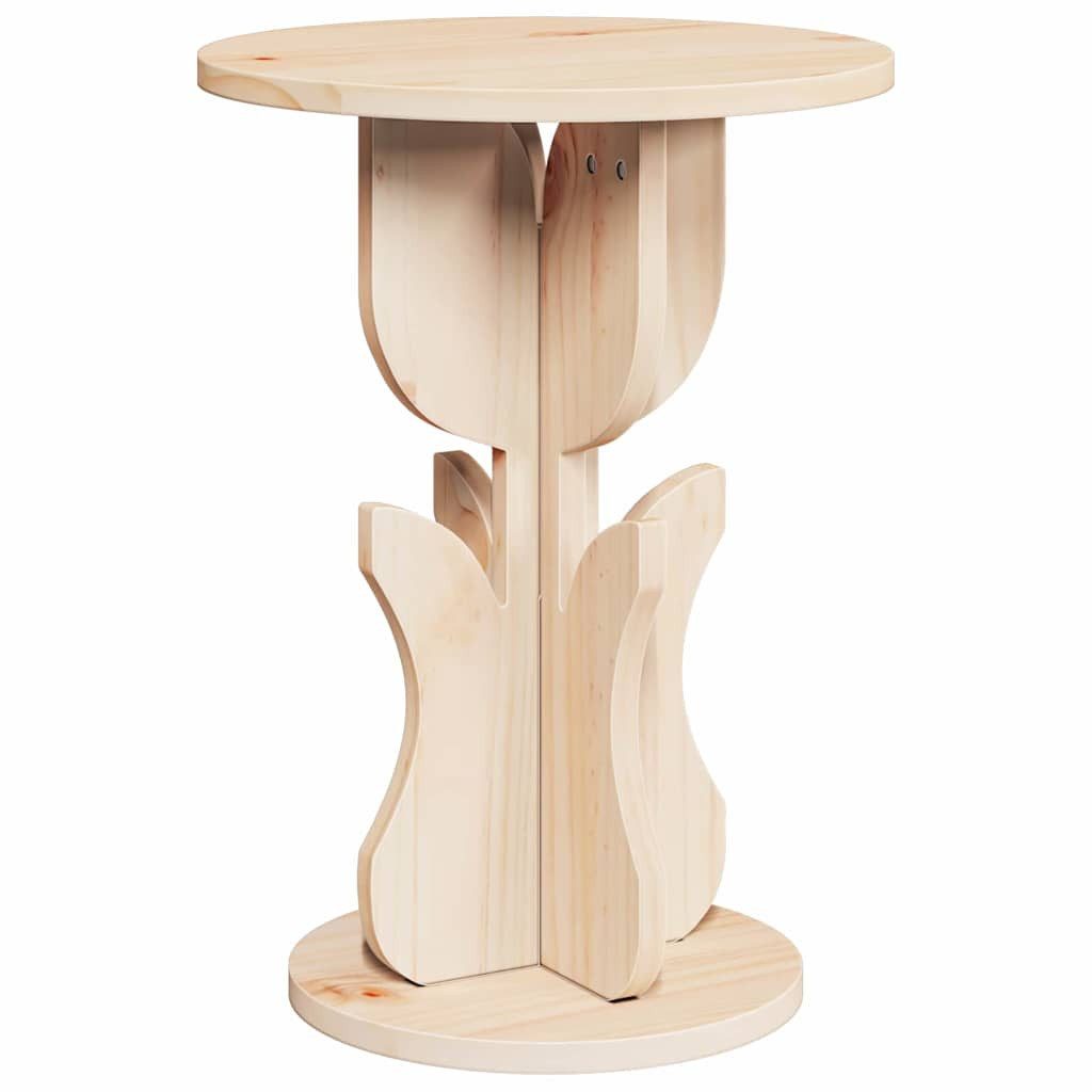 vidaXL Couchtisch Beistelltisch Natur 39.5 x 39.5 x 53.5 cm Massivholz Kiefer (1-St)