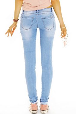 be styled Low-rise-Jeans Low Rise Jeans Hose niedrige Leibhöhe Hüftjeans - Damen - j36p mit Stretch-Anteil, 5-Pocket-Style