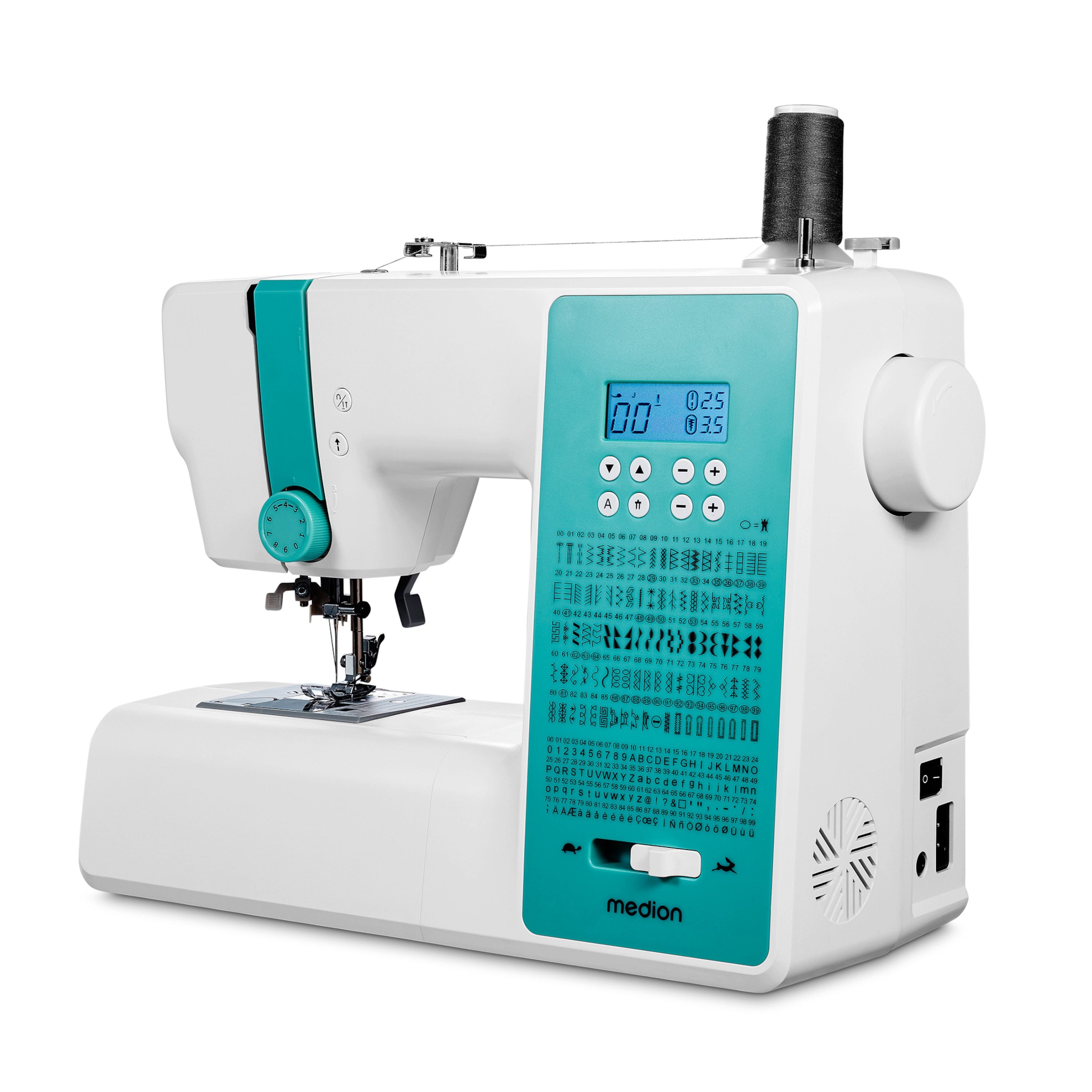 Medion® Nähmaschine MEDION LIFE SD36 (MD 11881), SD36, einstellbare Stichlänge & -breite, integr. Zubehörfach, 36 Watt