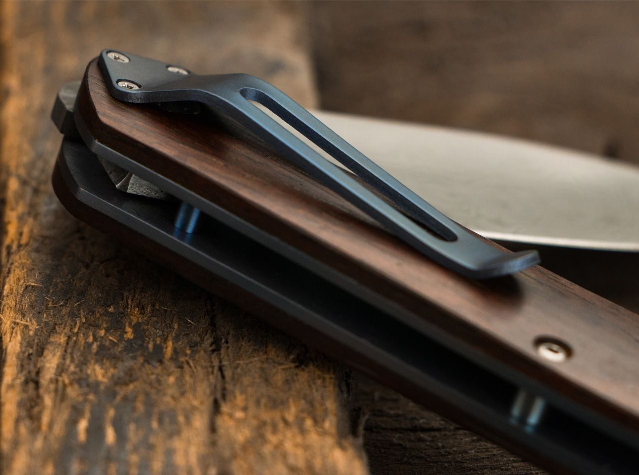 Böker Plus Taschenmesser Taschenmesser Exskelibur II Cocobolo Damast