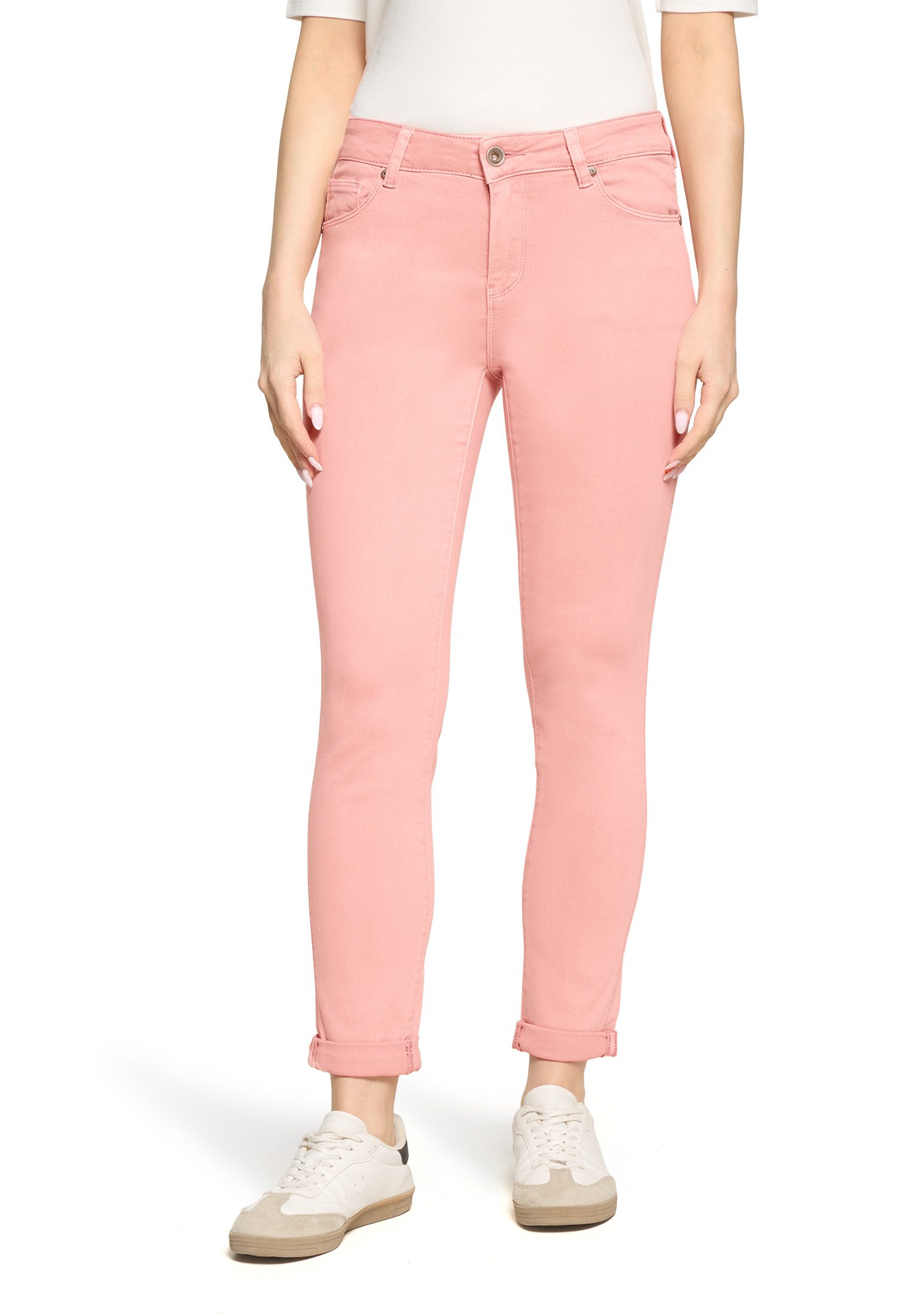 Slim-fit-Jeans Damen mit Waschung