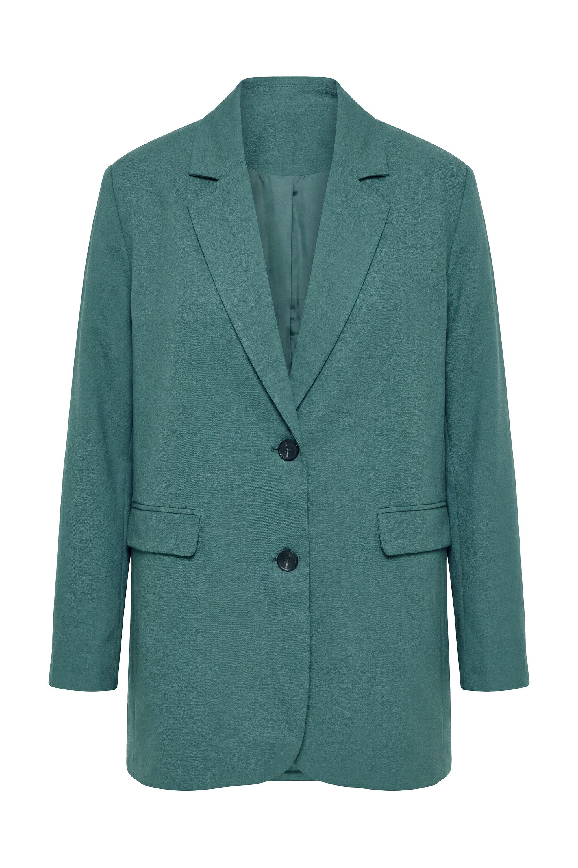 Studio Untold Blusenblazer Blazer oversized Leinenoptik Komplettfutter
