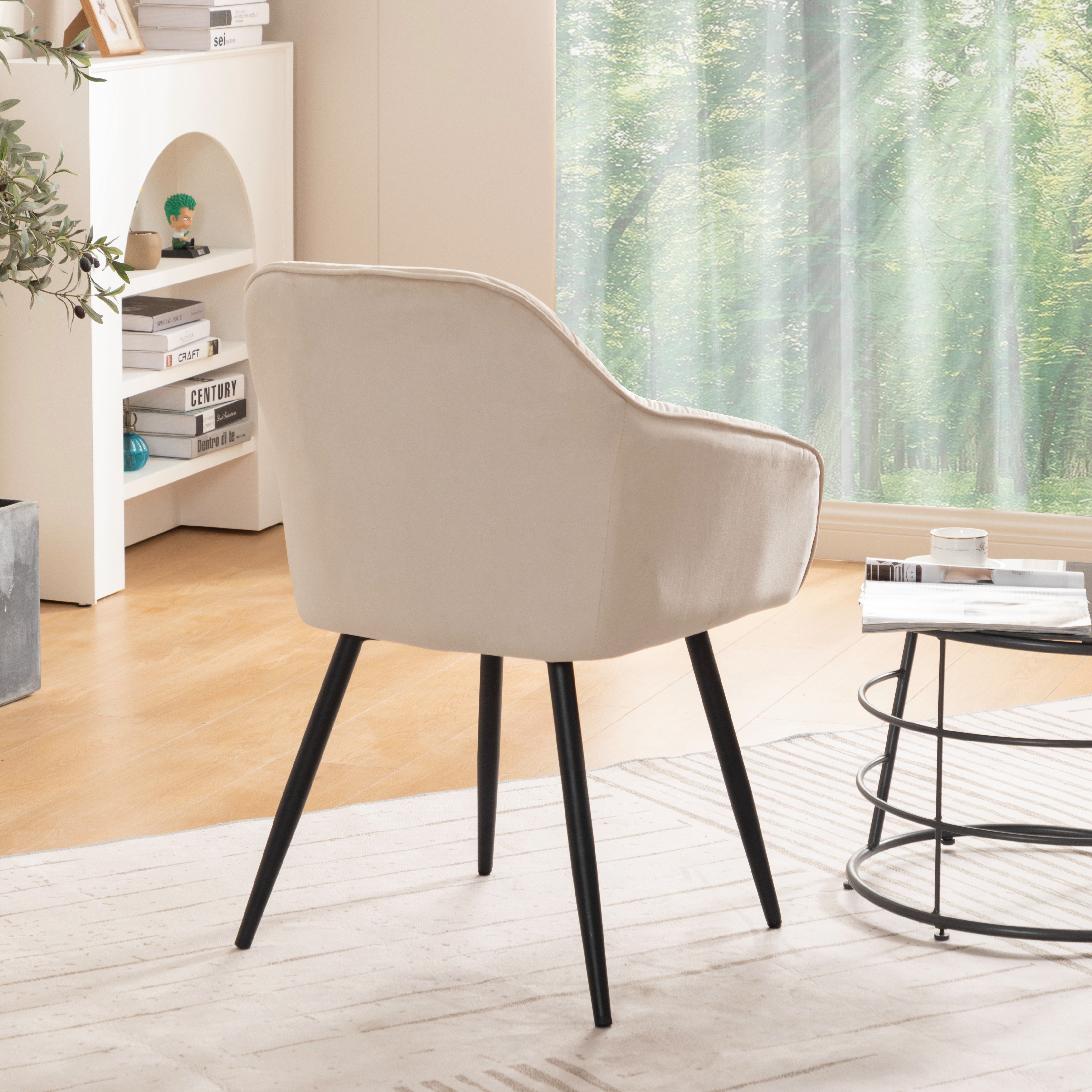 OKWISH Esszimmerstuhl Polsterstuhl (Polsterstuhl mit Metallbeine günstig online kaufen