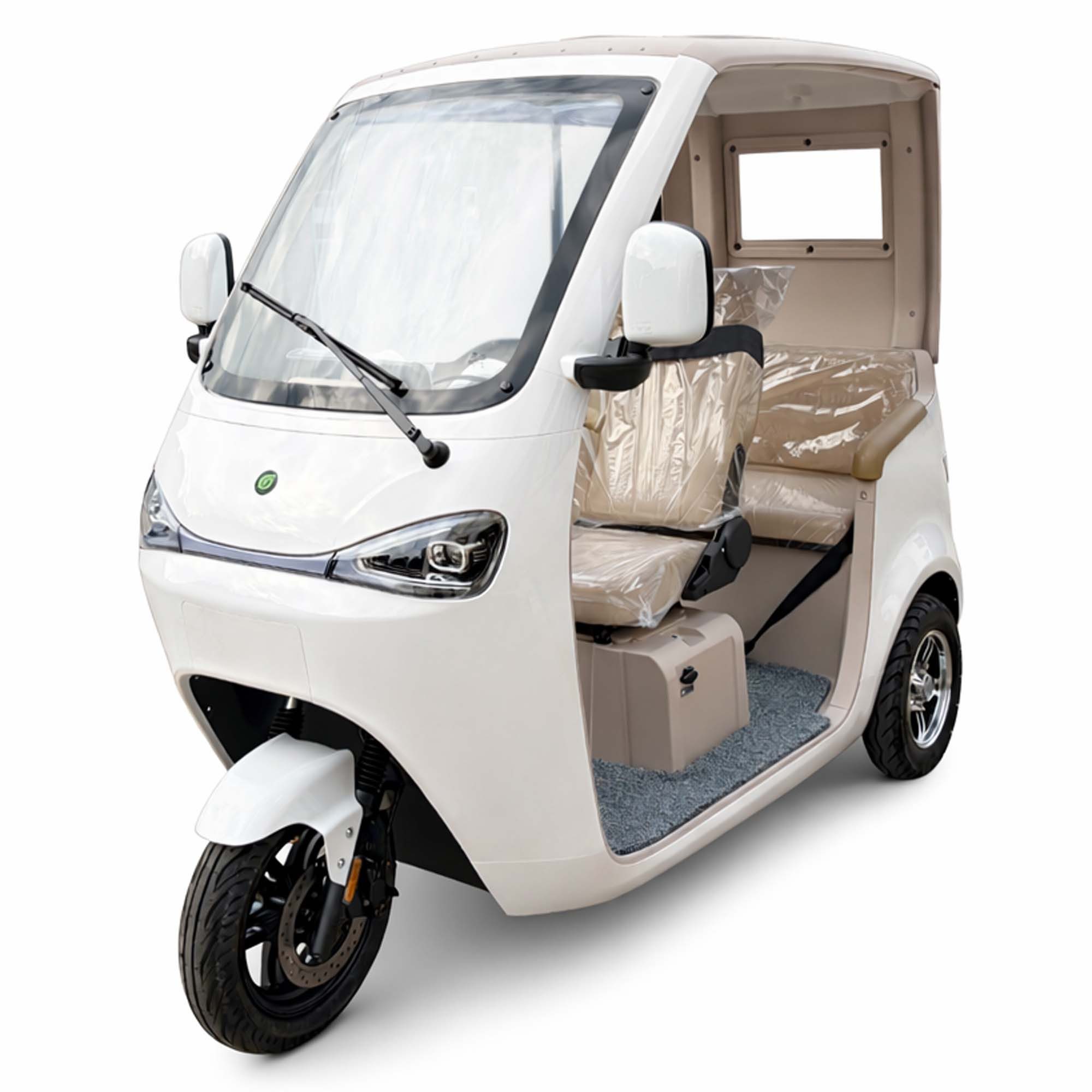 Urban Hopper E-Motorroller Elektro-Kabinenroller Urban Hopper Cabin Flex 2-Sitzer Seniorenmobil, 1200 W, 40 km/h, 1.2KW Motor Blei-Gel Akku 60V 45 Ah ca. 70km Reichweite
