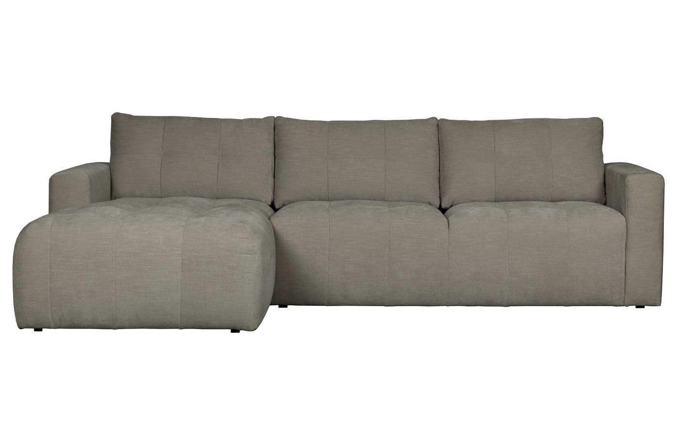 - Grey, Longchair-Sofa freistellbar Links Stoff Ecksofa Bar Warm vtwonen